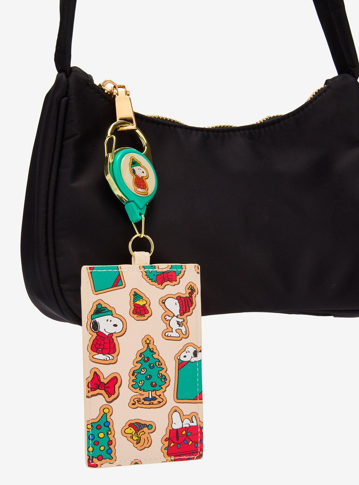 Loungefly Peanuts Snoopy Holiday Cookies Allover Print Retractable Lanyard - Boxlunch Exclusive