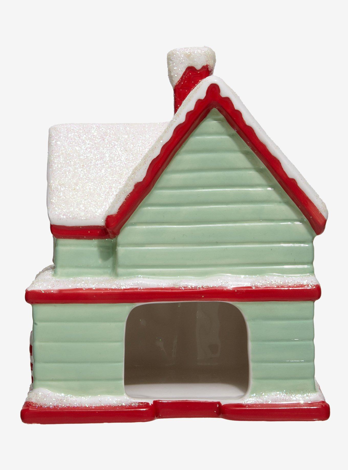 Disney Mickey Mouse Holiday House Glitter Figural Tea Light Holder — BoxLunch Exclusive, , hi-res