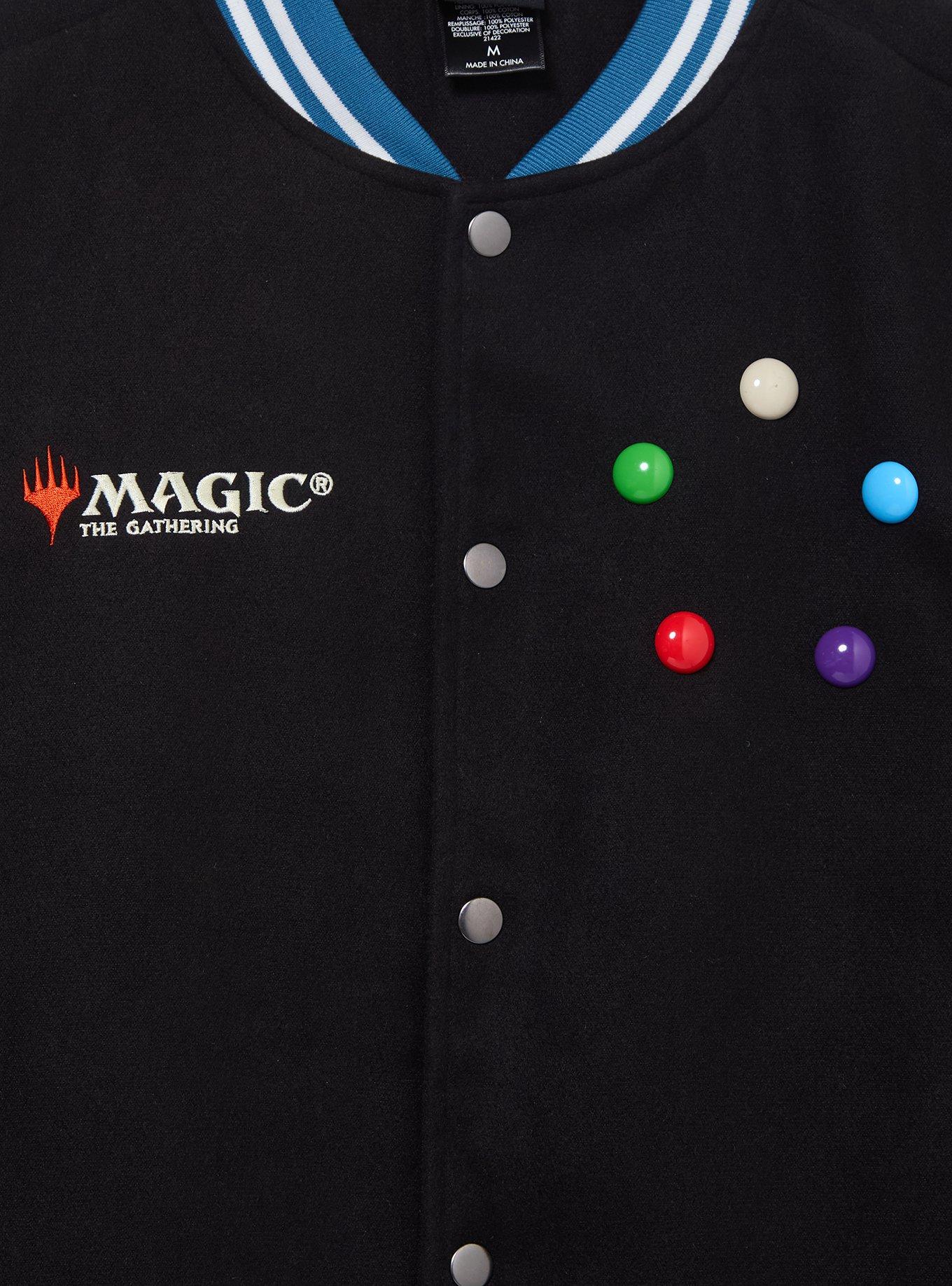 Magic: The Gathering Icons Varsity Jacket - BoxLunch Exclusive, BLACK, alternate