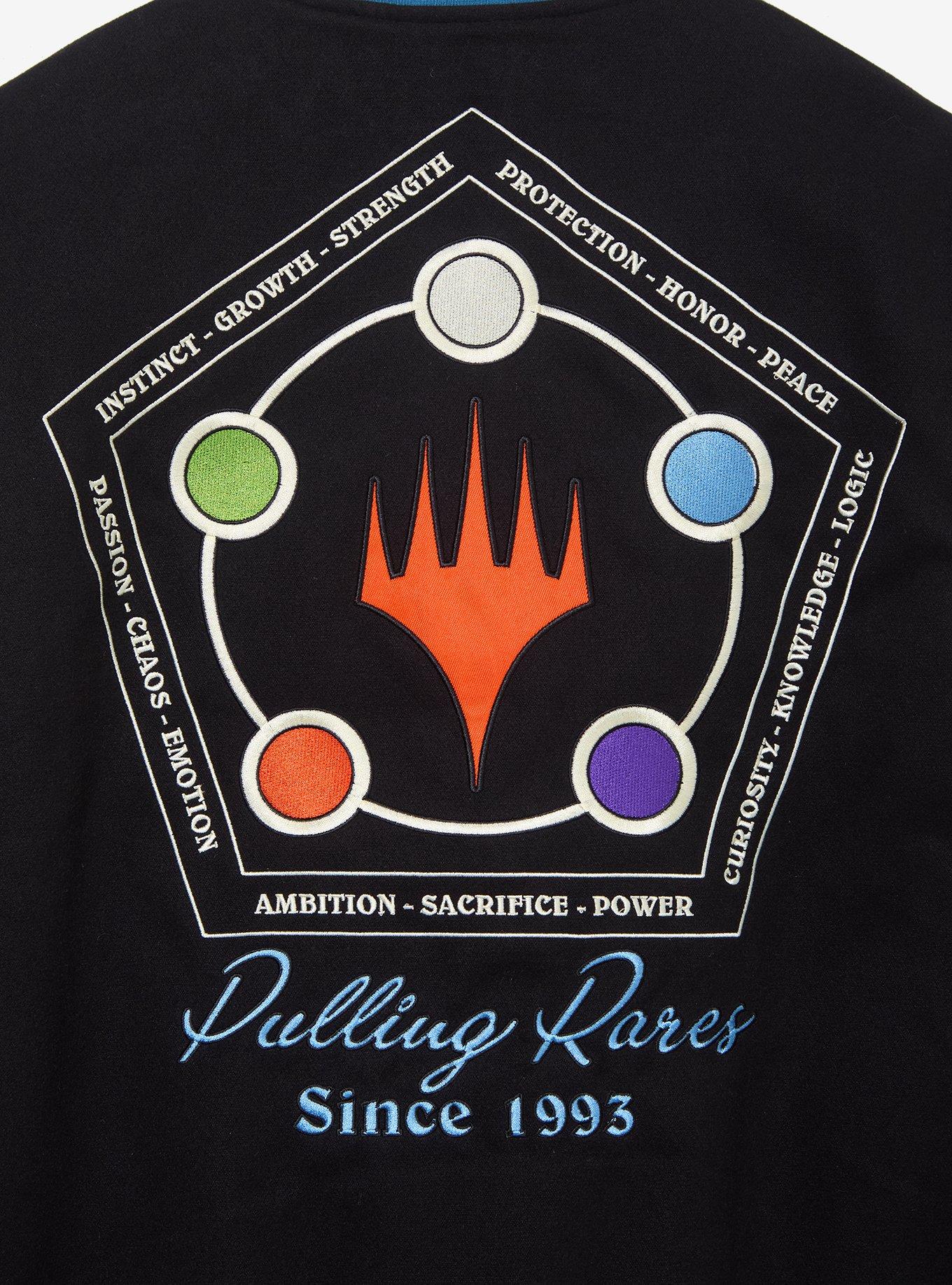 Magic: The Gathering Icons Varsity Jacket - BoxLunch Exclusive, BLACK, alternate