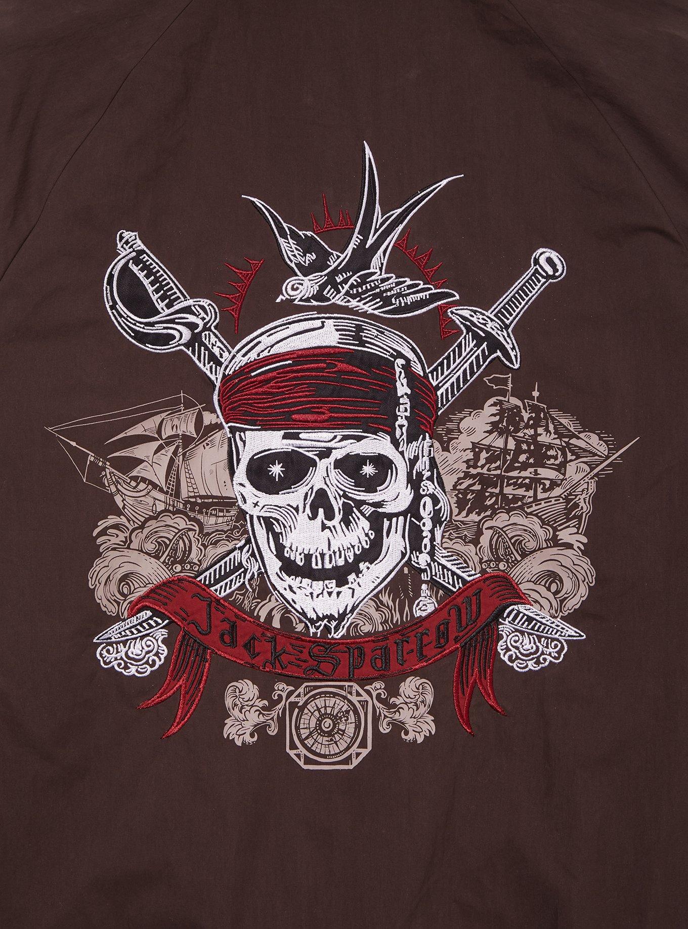 Disney The Pirates of the Caribbean Jack Sparrow Windbreaker - BoxLunch Exclusive, BLACK, alternate