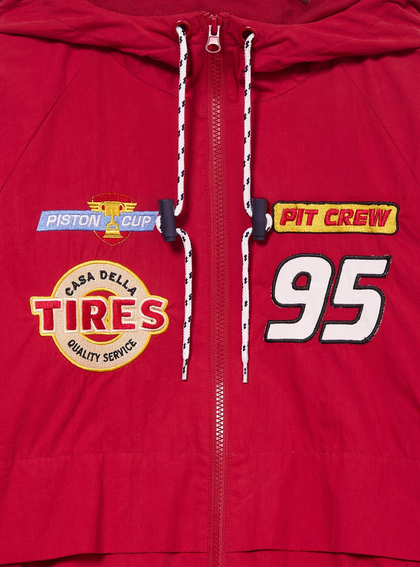 Disney Pixar Cars Lightning McQueen Color Block Windbreaker — BoxLunch Exclusive, RED, alternate