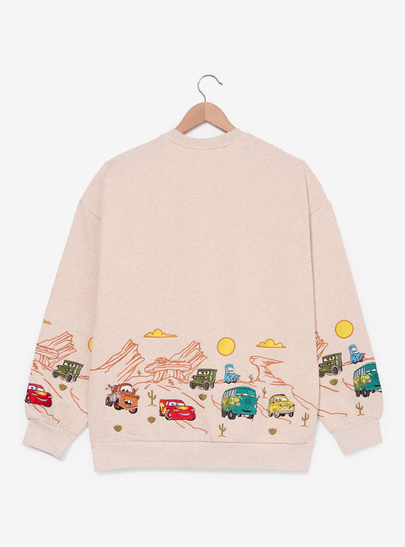 Disney Pixar Cars Radiator Springs Embroidered Crewneck - BoxLunch Exclusive, , hi-res