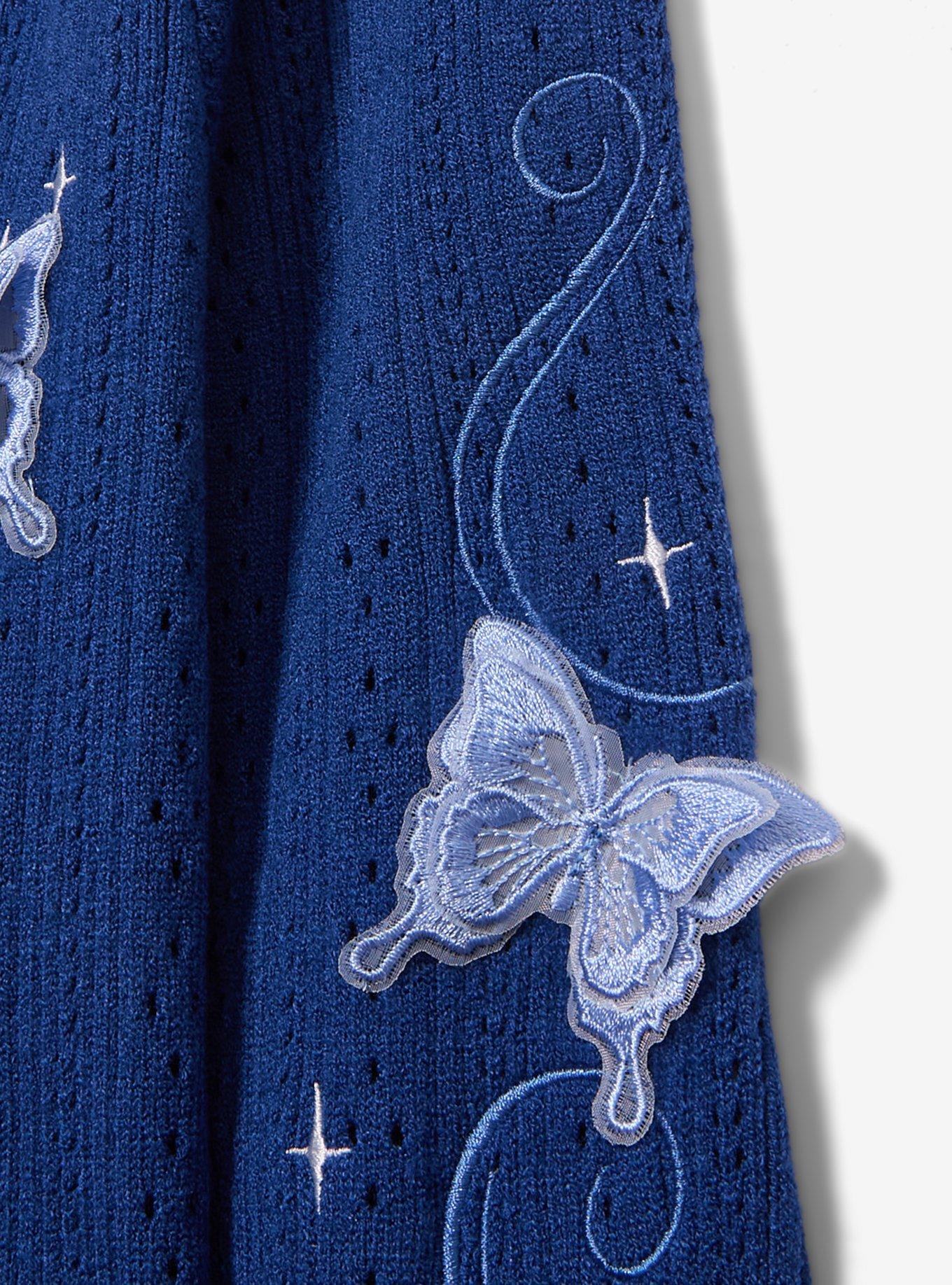 Corpse Bride Emily Butterfly Cardigan &mdash; BoxLunch Exclusive, NAVY, alternate