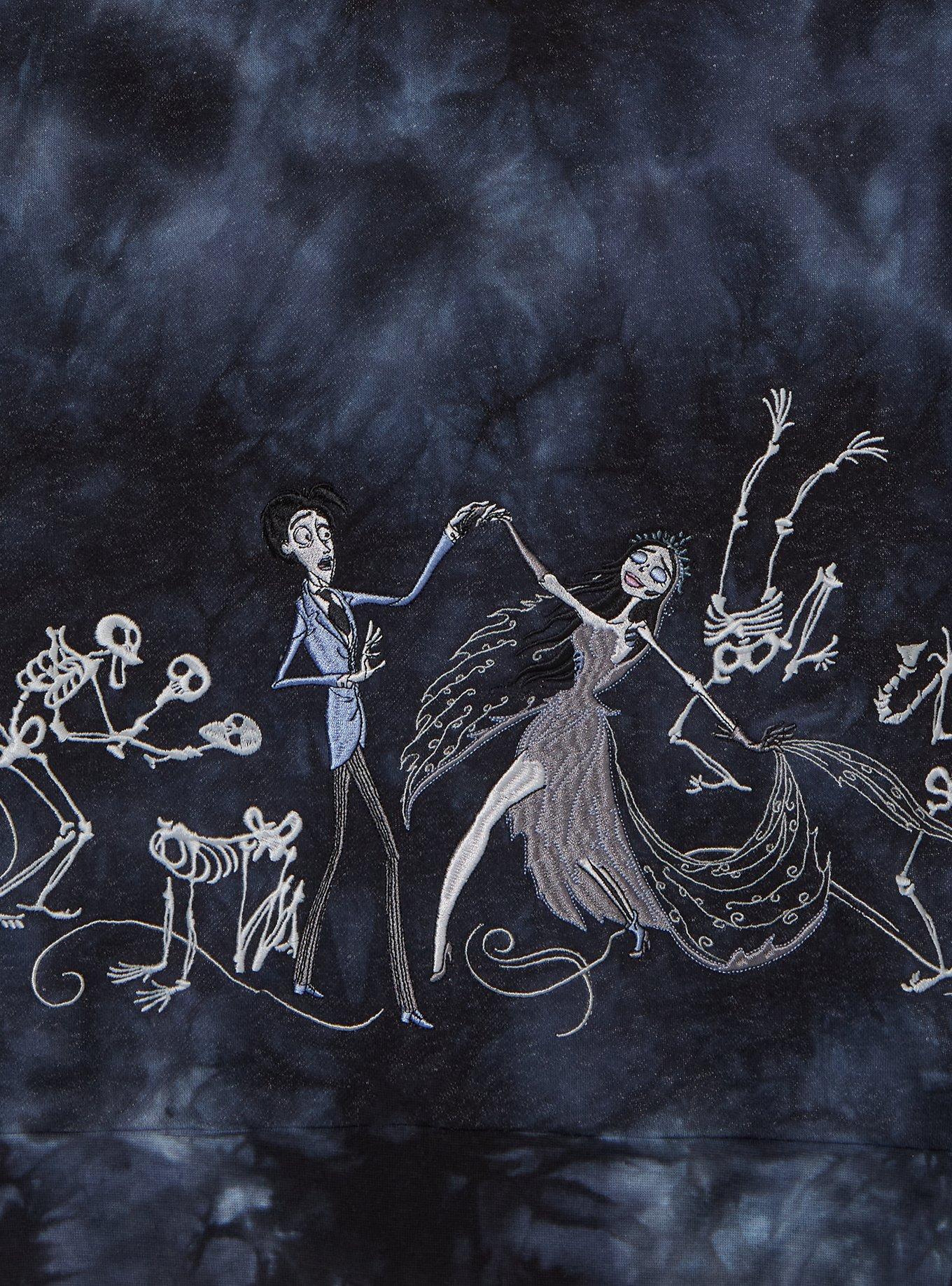 Corpse Bride Glow-in-the-Dark Tie-Dye Crewneck &mdash; BoxLunch Exclusive, , alternate