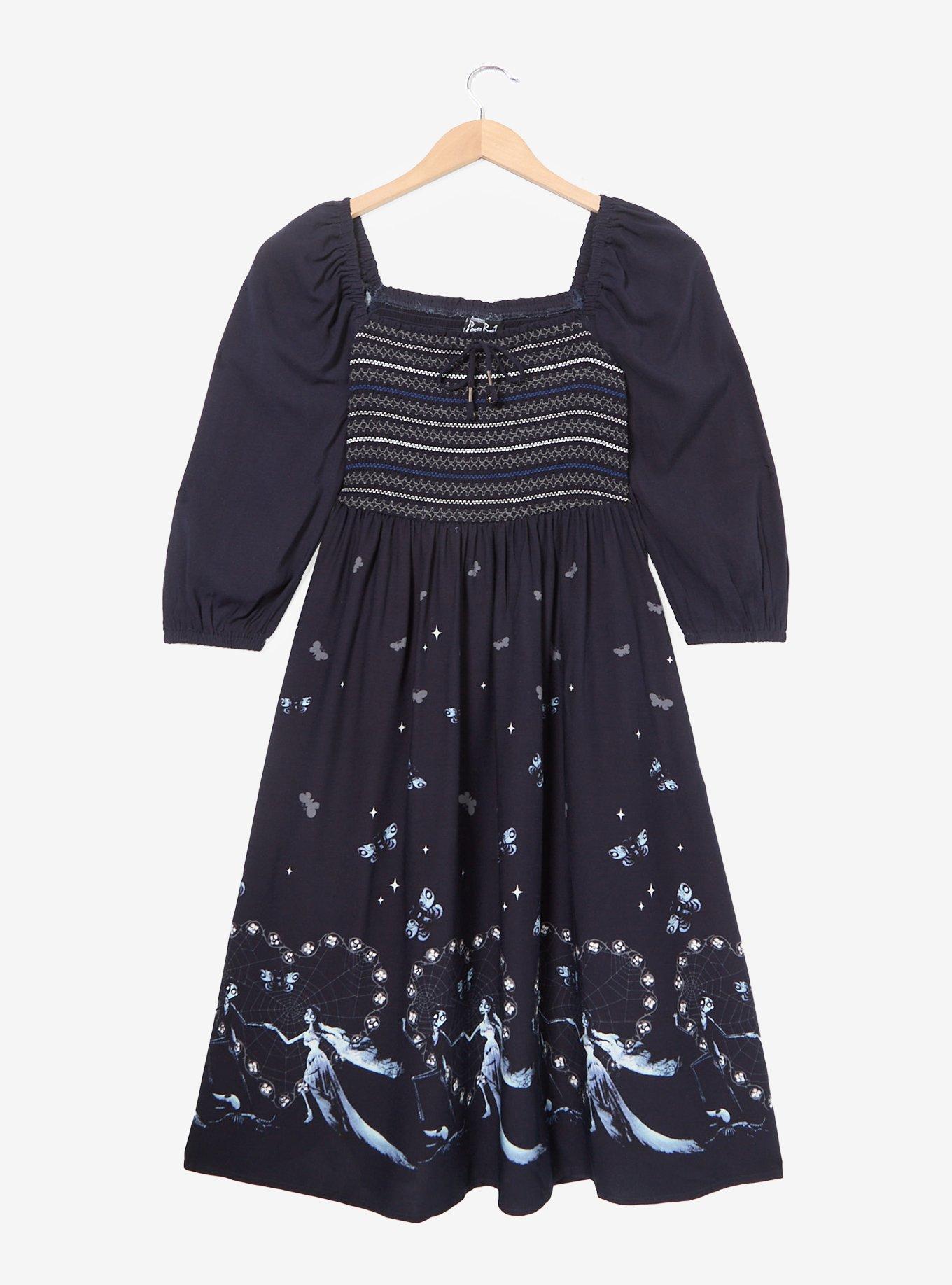 Corpse Bride Emily & Victor Smock Dress Plus Size, , hi-res