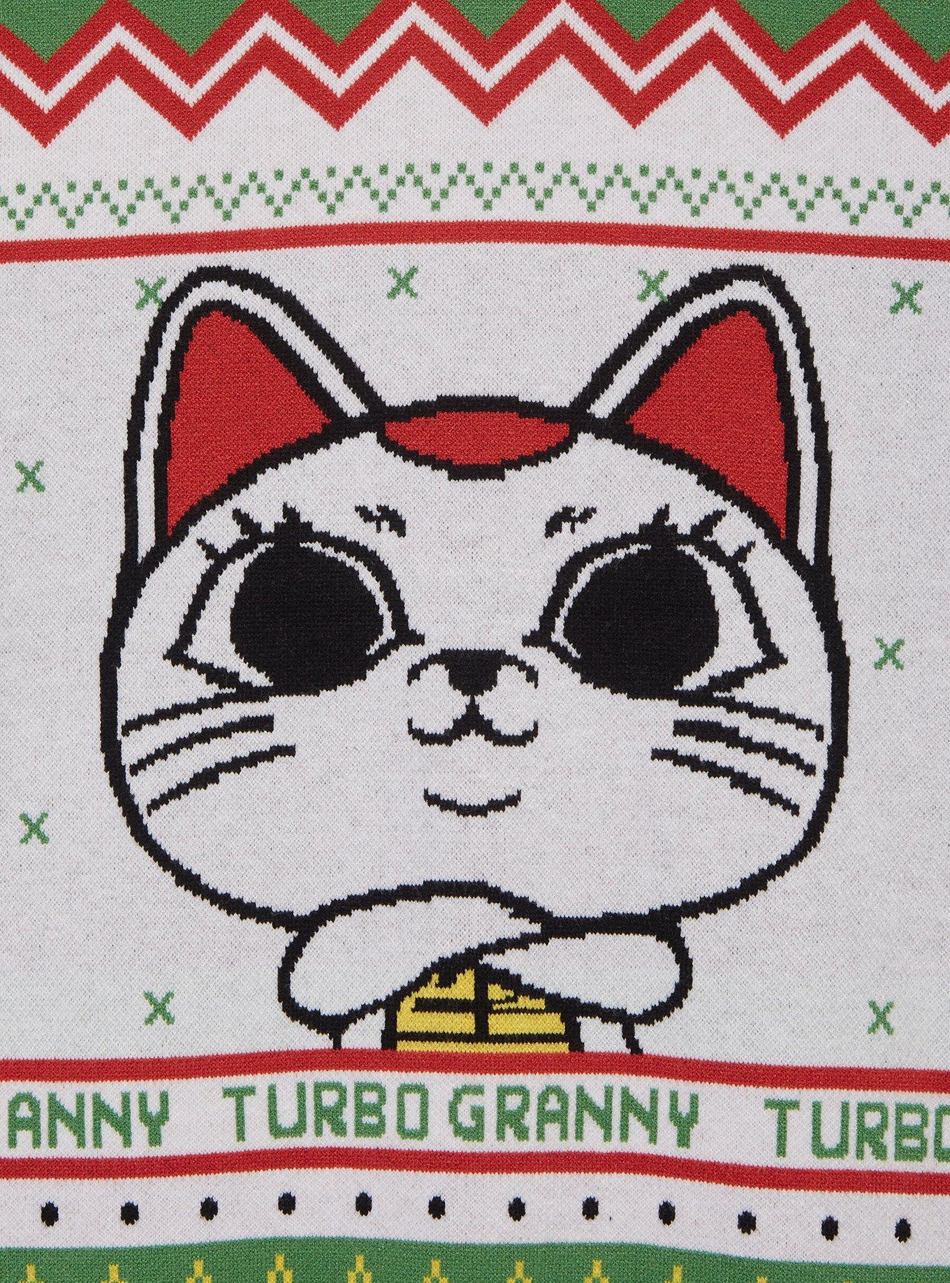 Dandadan Turbo Granny Holiday Sweater - BoxLunch Exclusive, MULTI, alternate