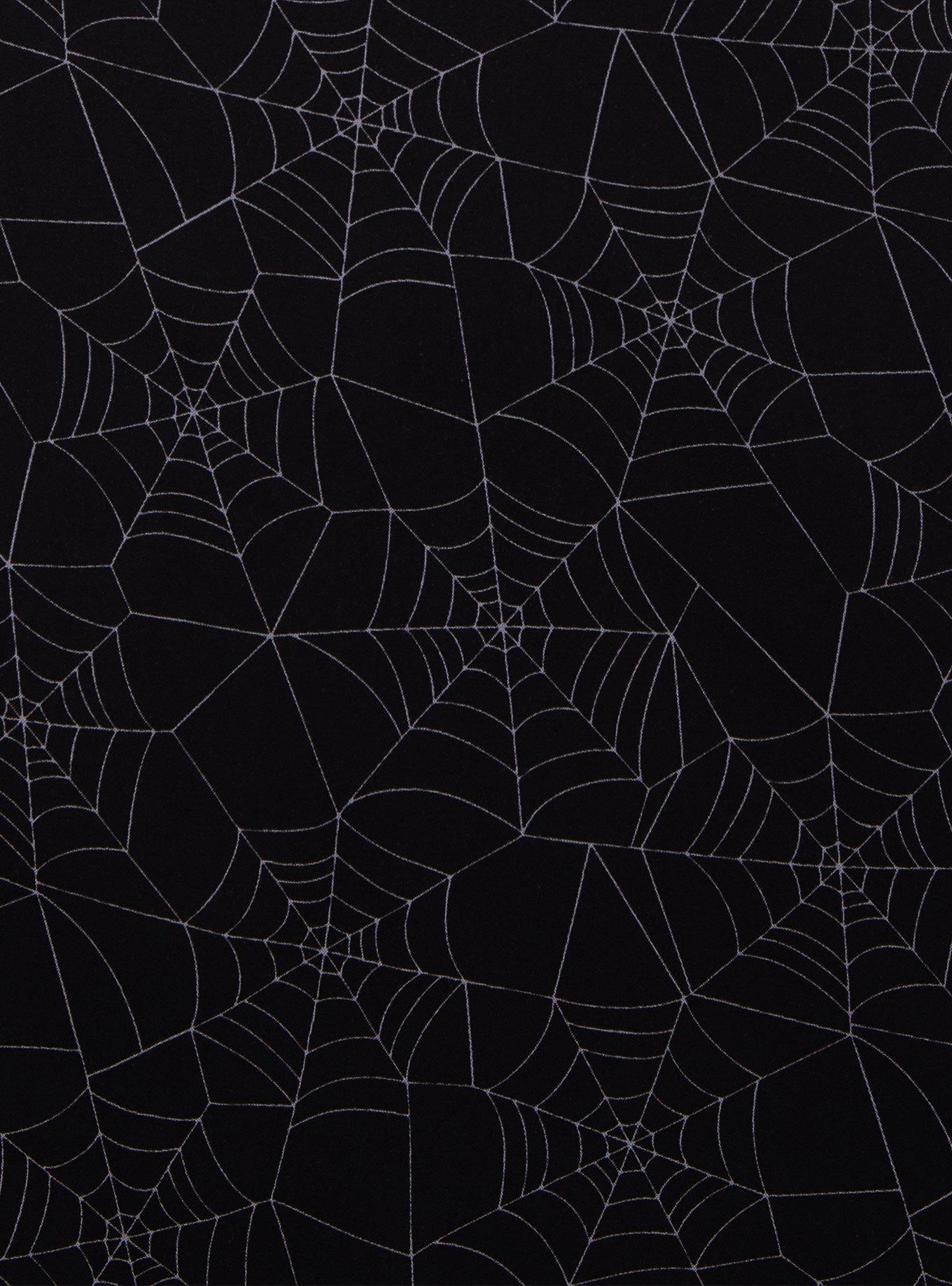 Beetlejuice Spiderwebs & Sandworms Smock Dress, BLACK, alternate