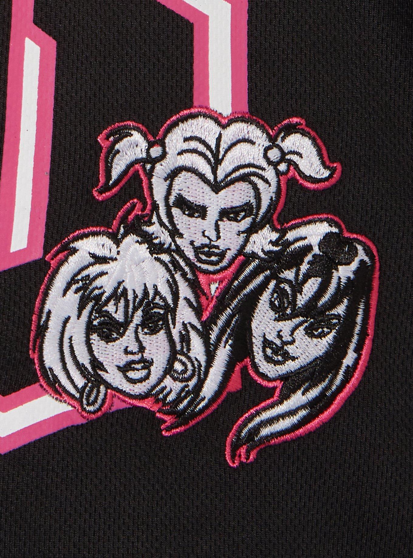 Scooby-Doo! Hex Girls Women's Cropped Football Jersey &mdash; BoxLunch Exclusive, BLACK, alternate