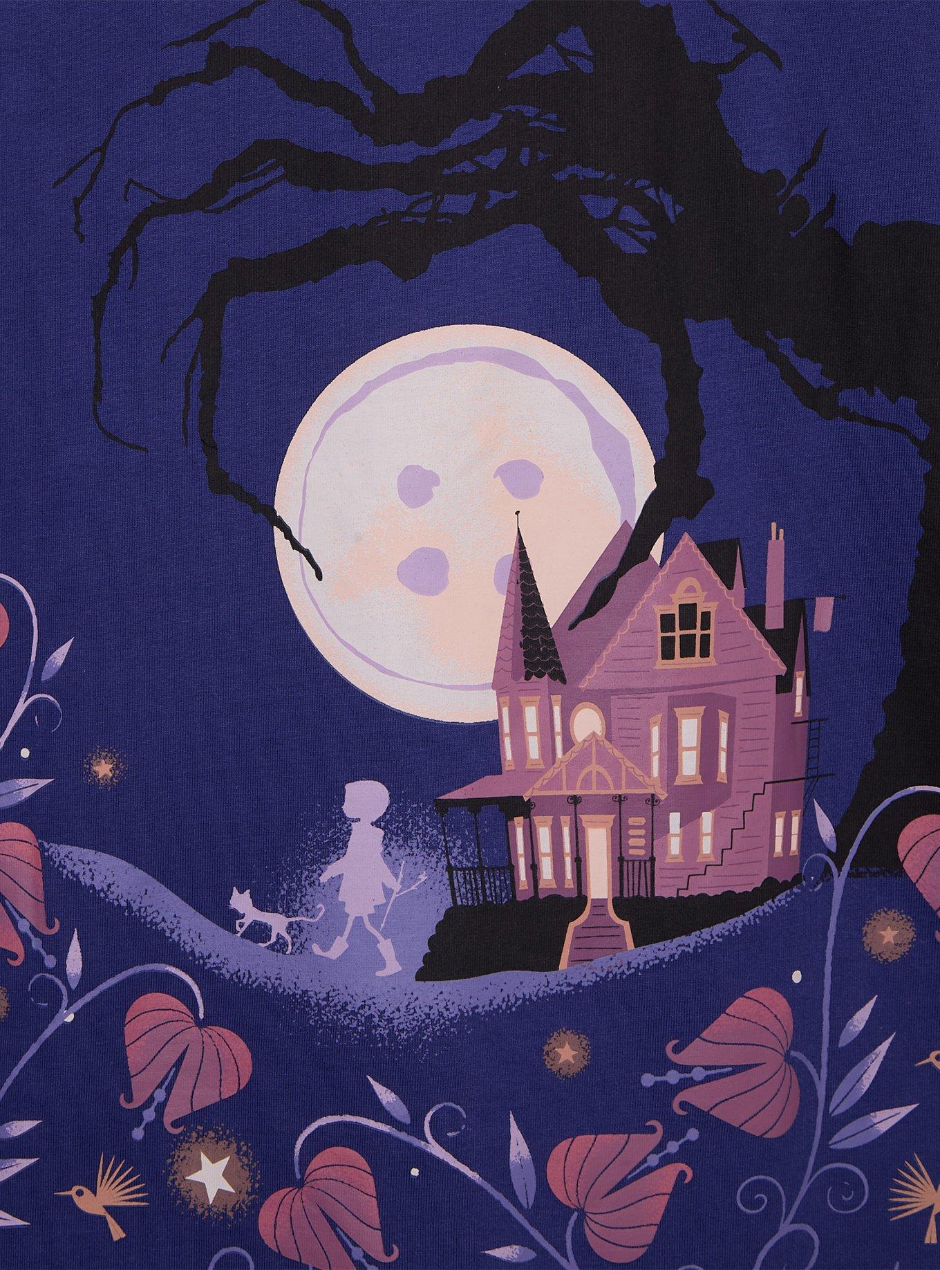 Coraline Scenic Long Sleeve T-Shirt — BoxLunch Exclusive, NAVY, alternate