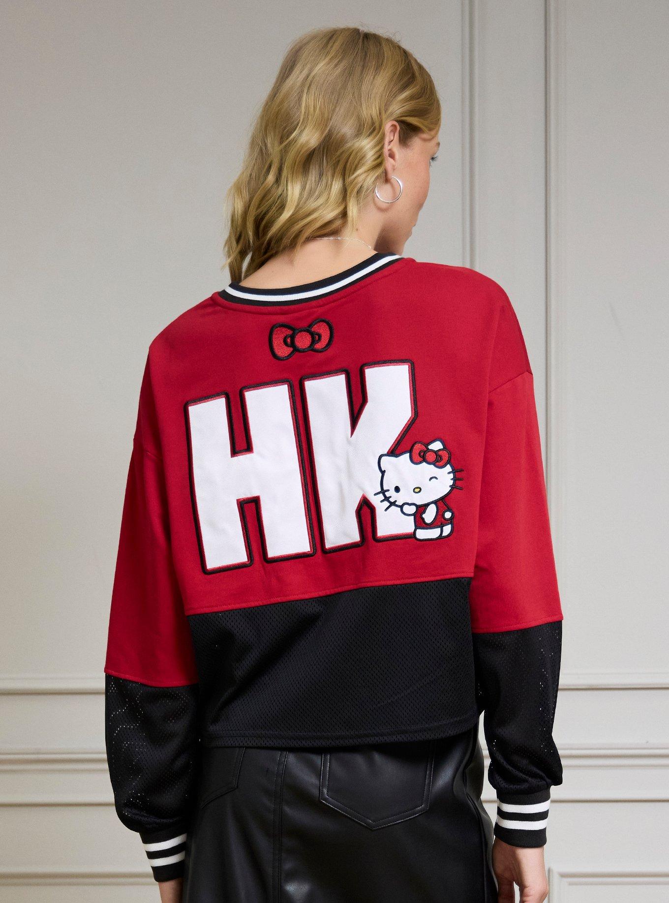 Sanrio Hello Kitty Women's Cropped Hockey Jersey, , hi-res