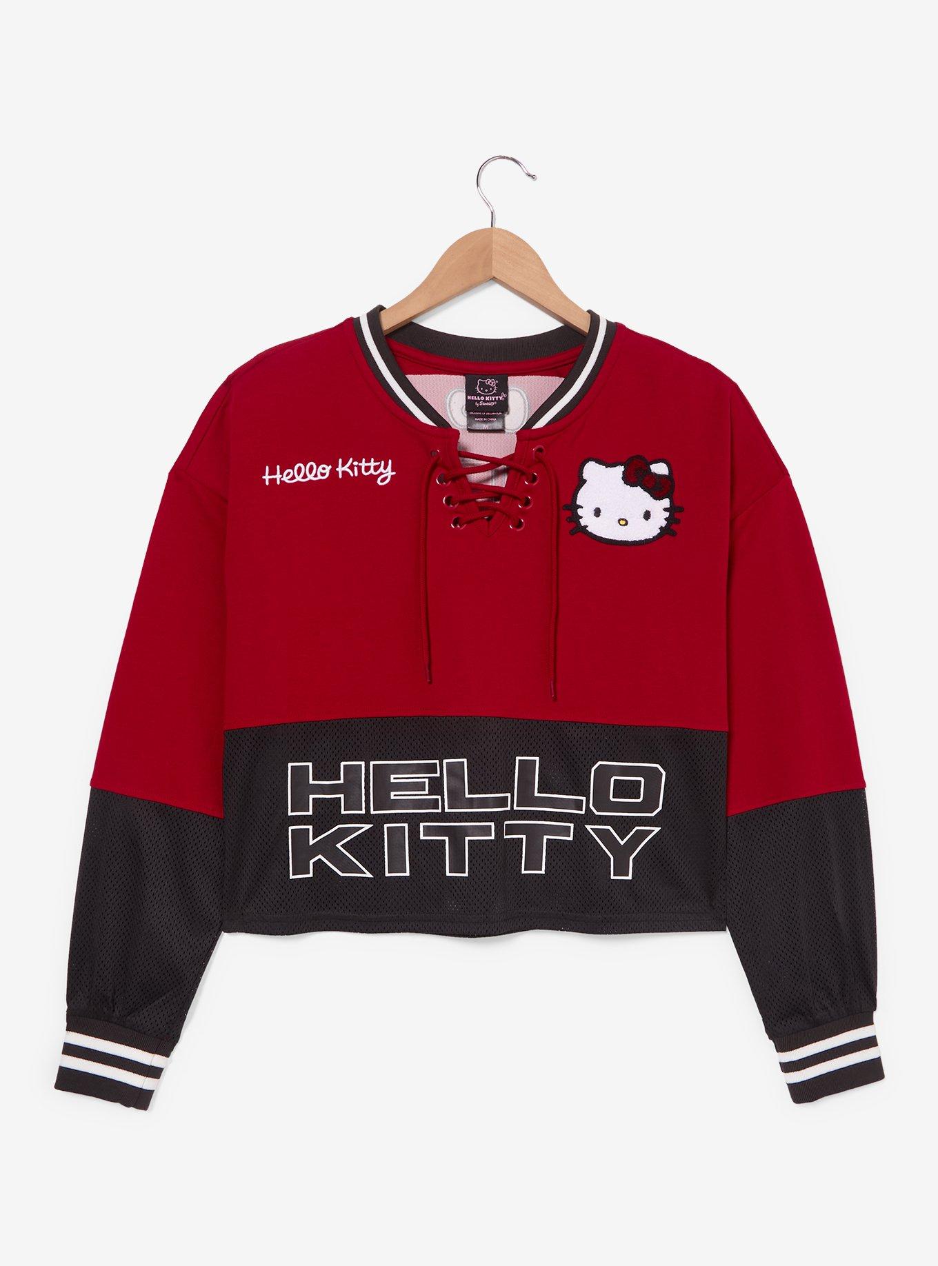 Sanrio Hello Kitty Women's Cropped Hockey Jersey, MULTI, alternate