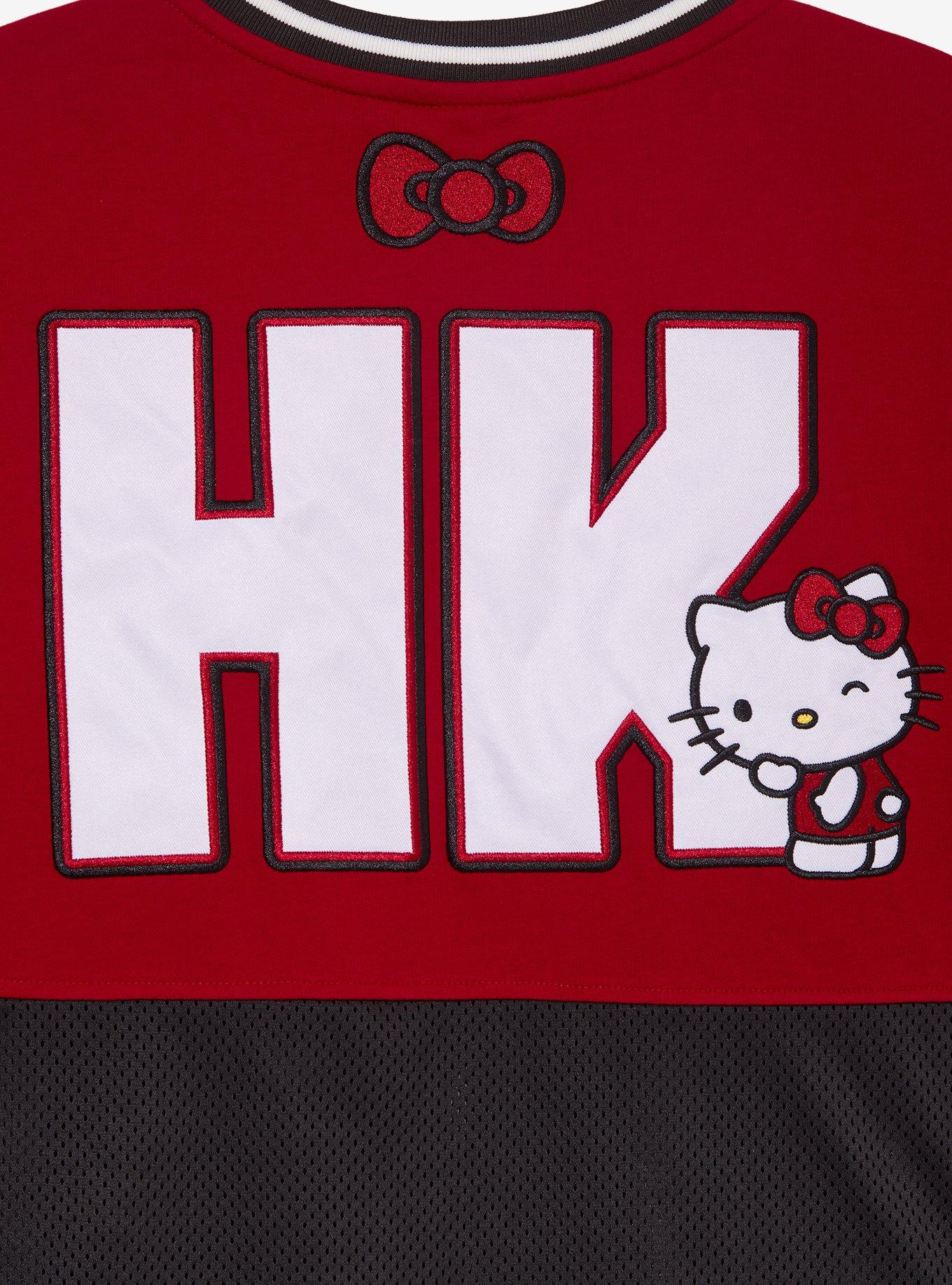 Sanrio Hello Kitty Women's Cropped Hockey Jersey, MULTI, alternate