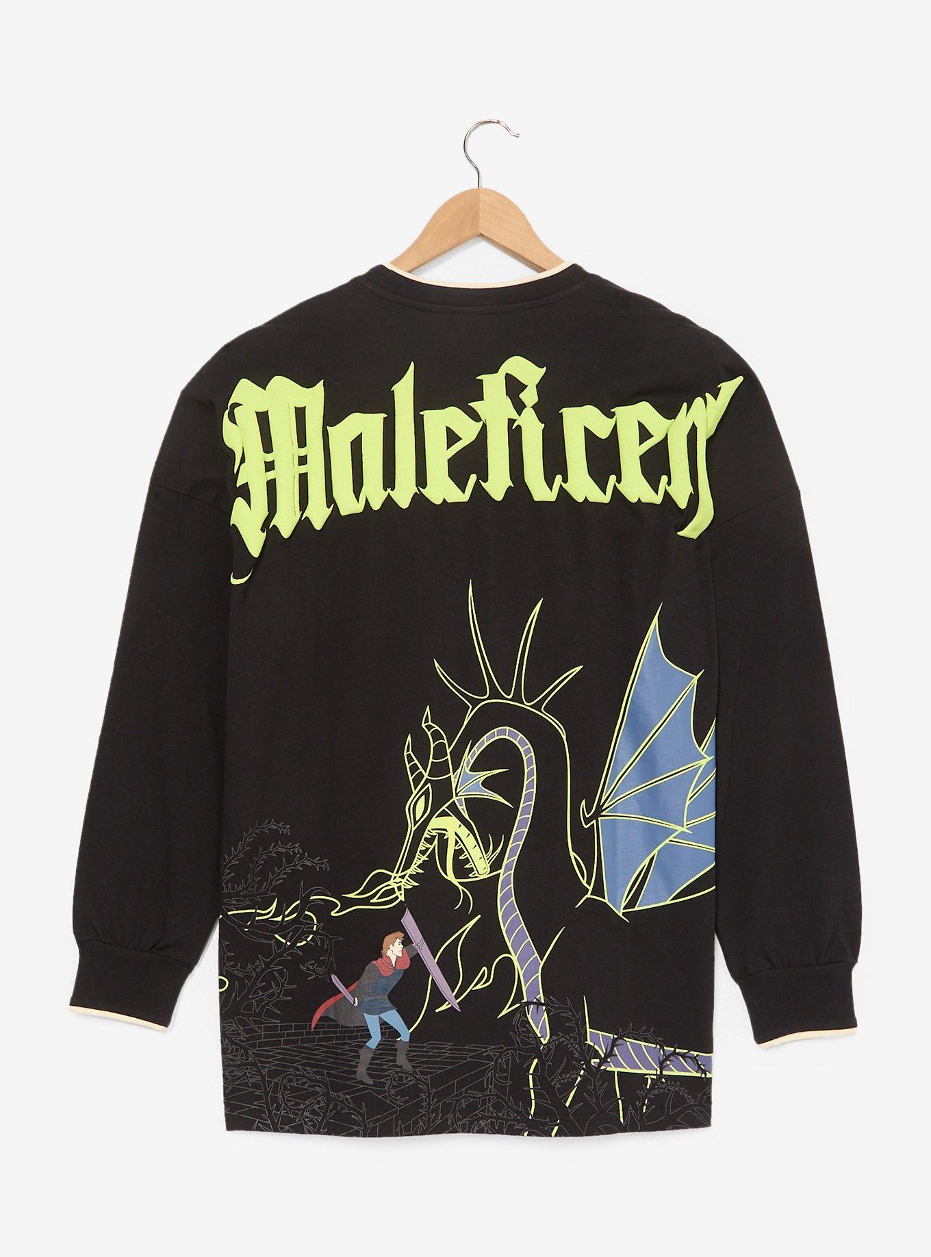 Disney Sleeping Beauty Maleficent Dragon Glow-in-the-Dark Crewneck — BoxLunch Exclusive, , hi-res