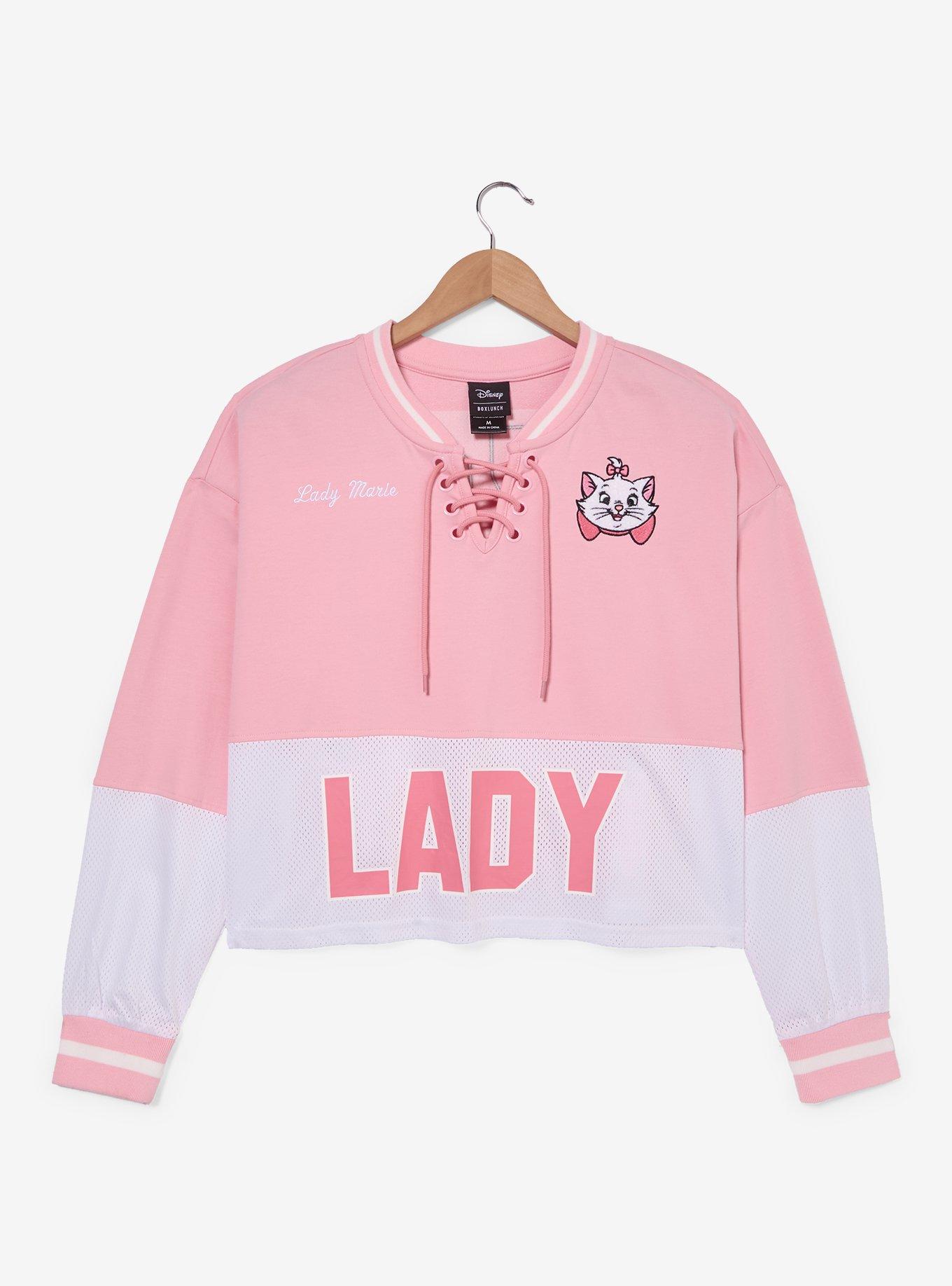 Disney The Aristocats Marie Women's Cropped Hockey Jersey, MULTI, alternate