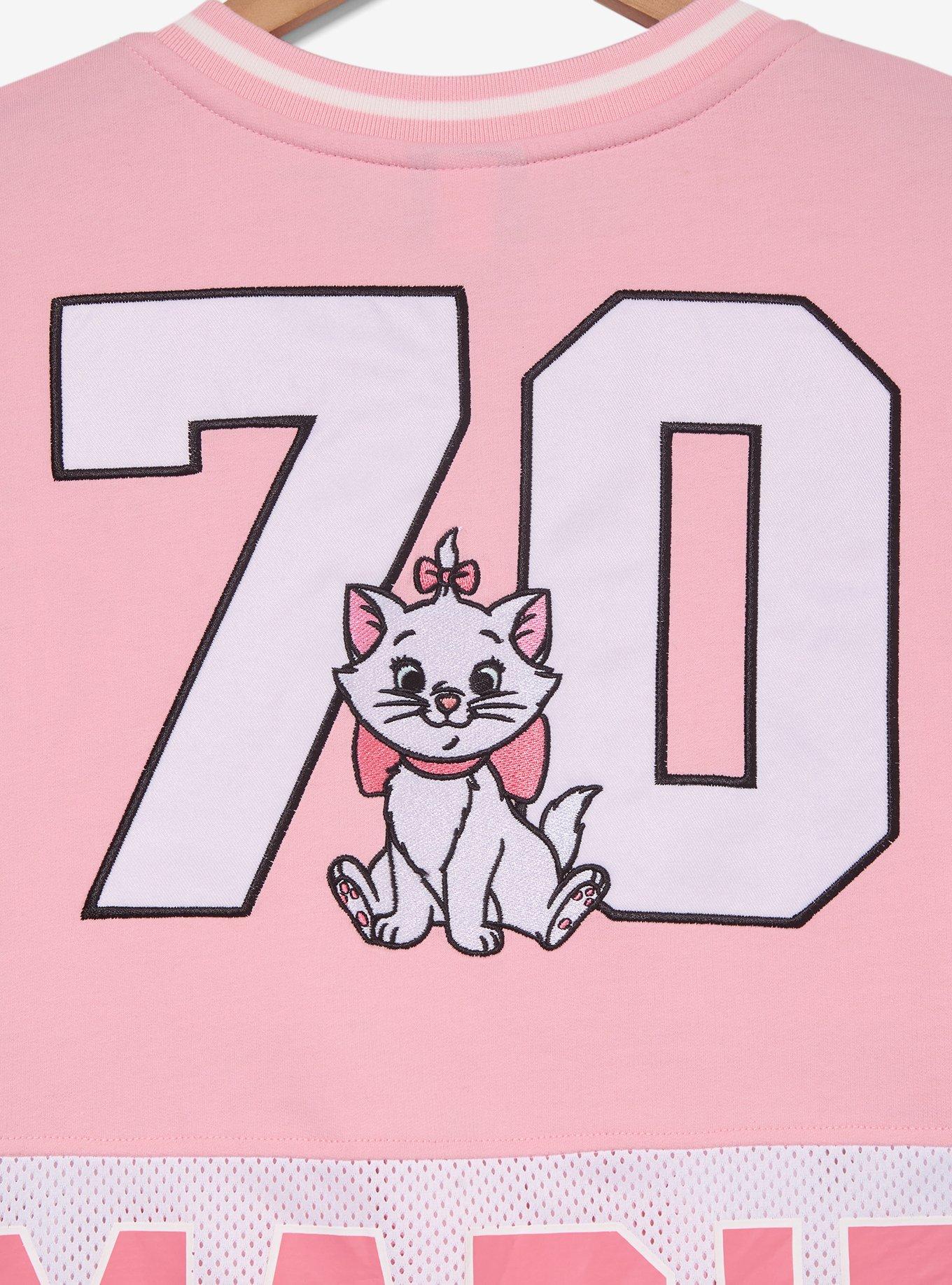 Disney The Aristocats Marie Women's Cropped Hockey Jersey, MULTI, alternate