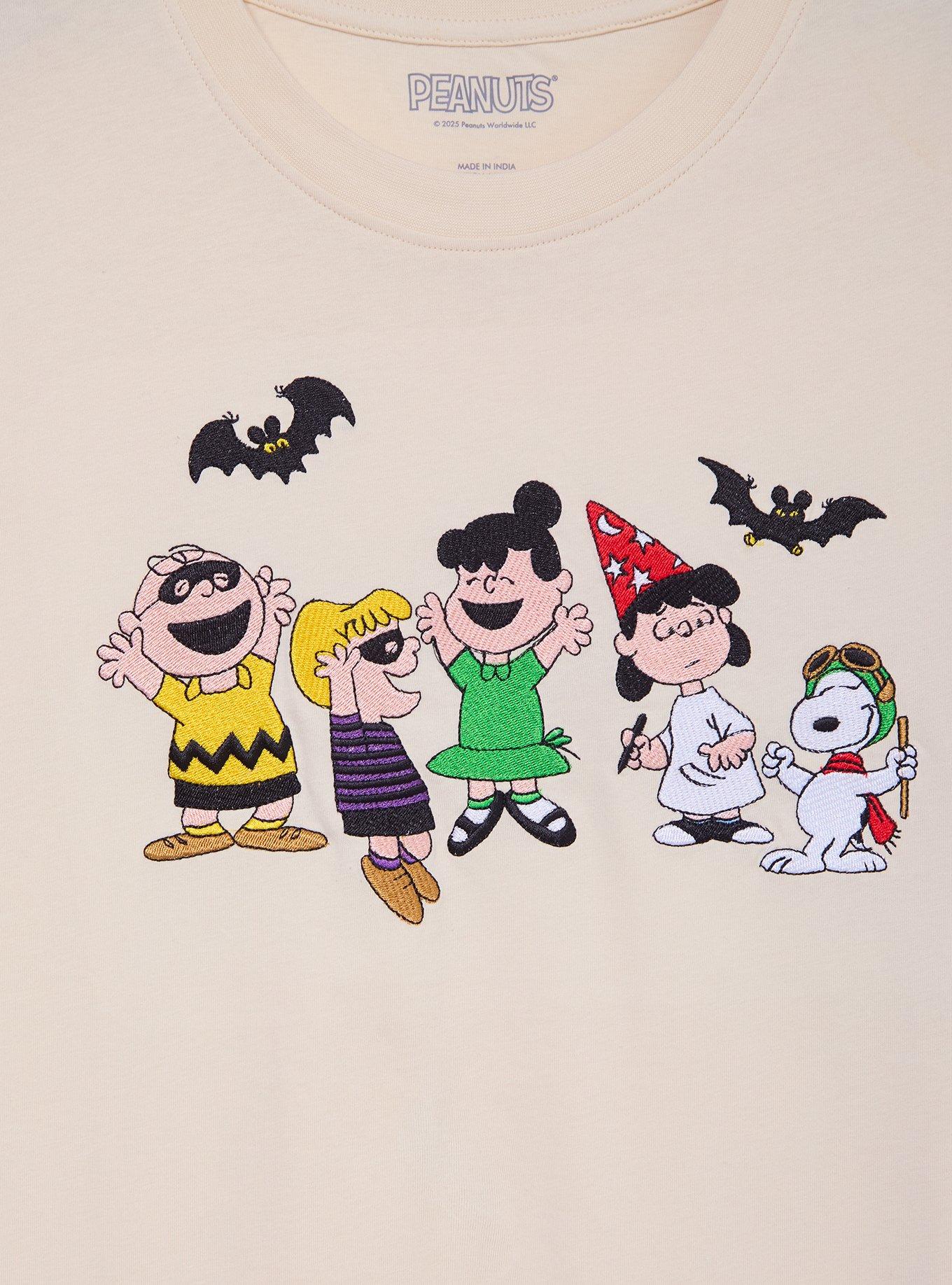 Peanuts Halloween Costumes Embroidered Plus Size T-Shirt - BoxLunch Exclusive, , hi-res