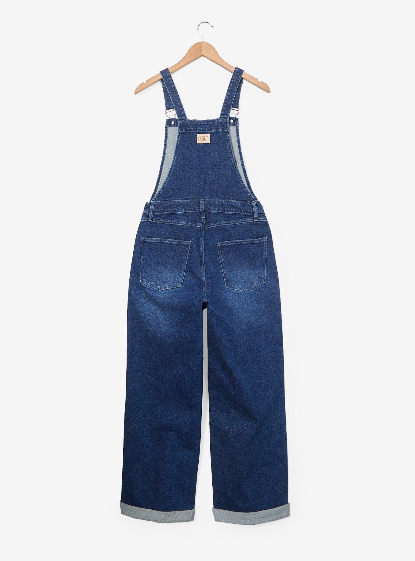 Disney Pixar Monsters, Inc. Women's Overalls — BoxLunch Exclusive, DENIM, alternate
