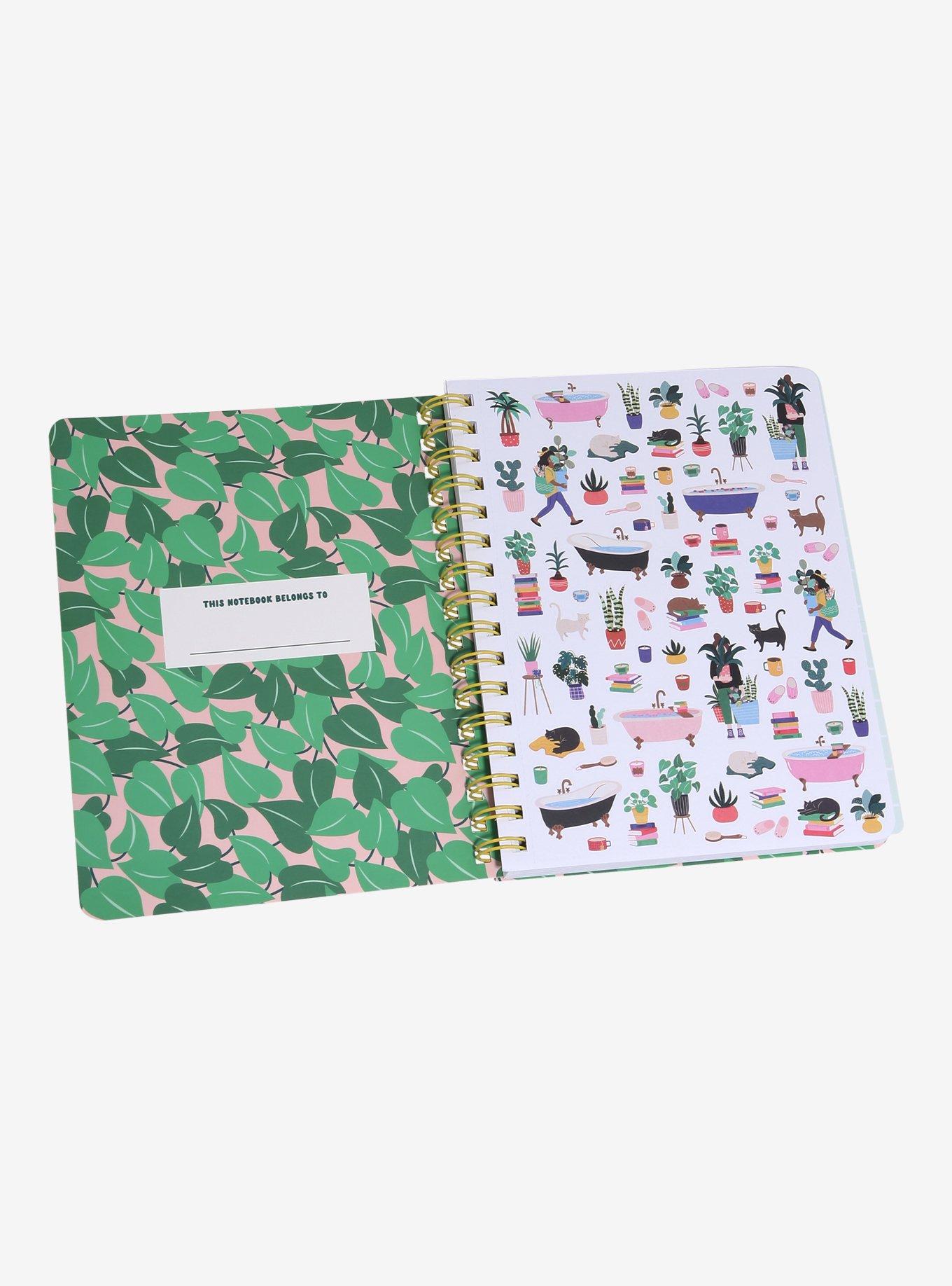 Pipsticks Cat Plants Spiral Notebook, , hi-res