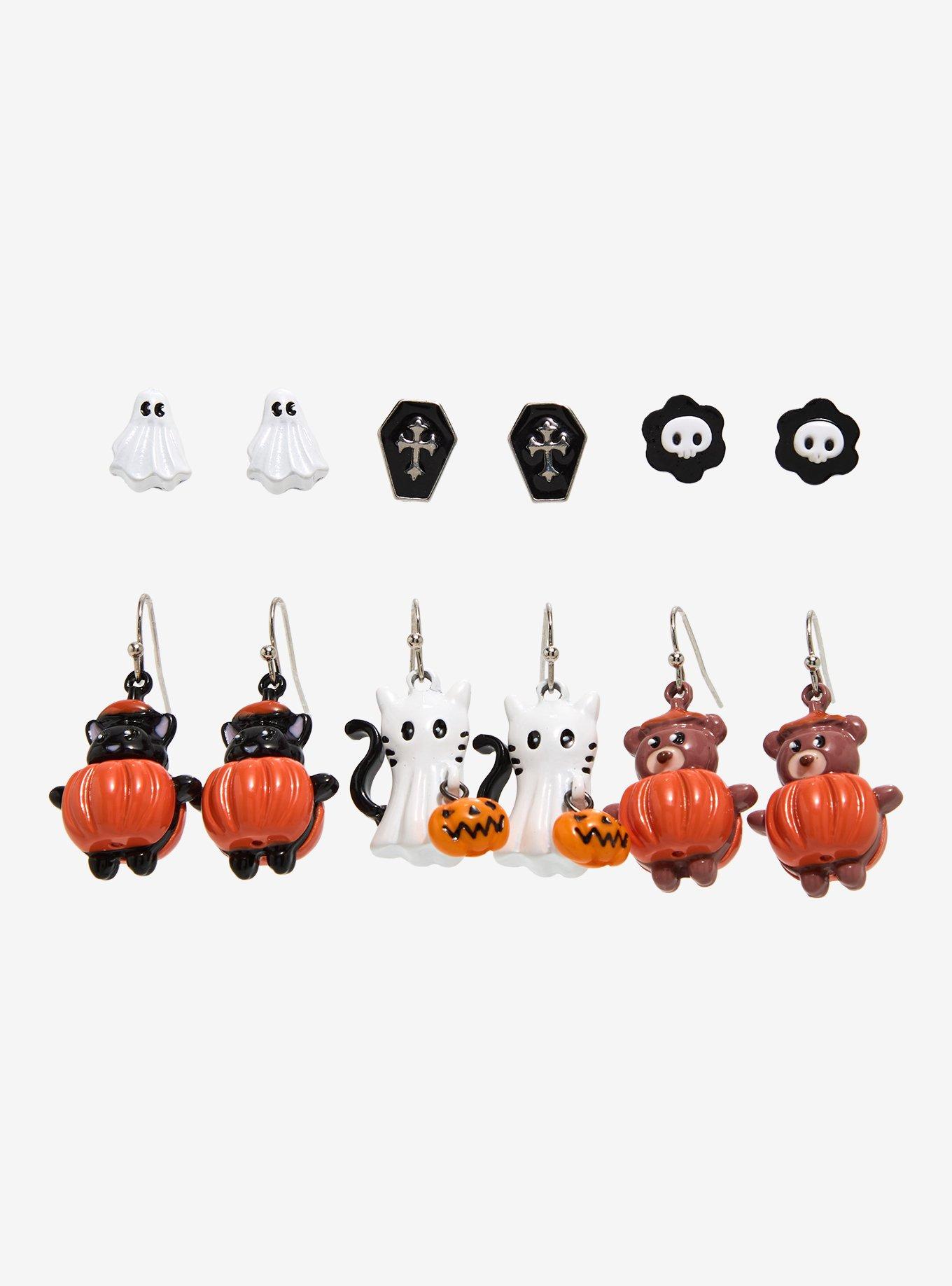 Thorn & Fable Pumpkin Critters Earring Set, , hi-res