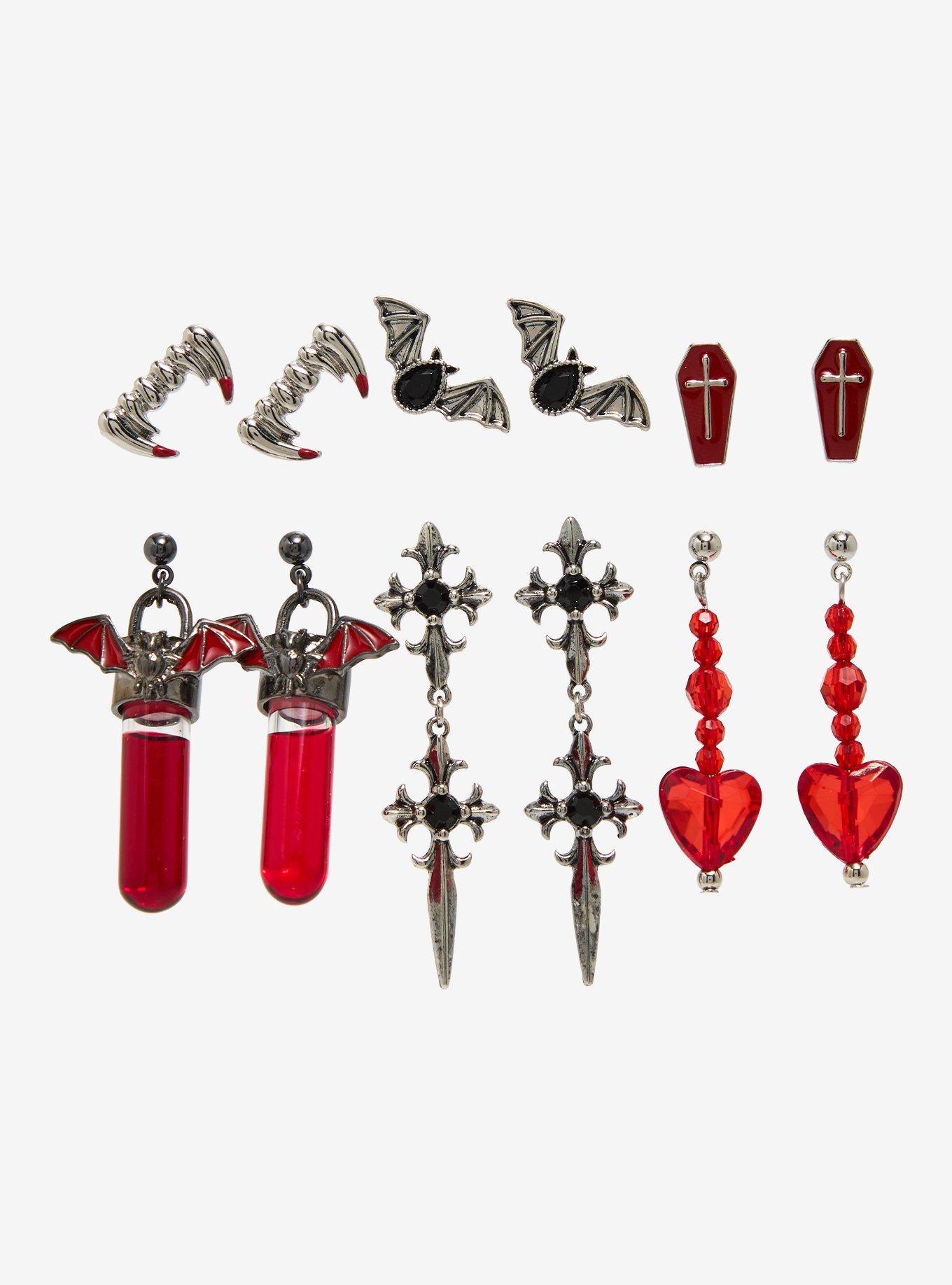 Vampire Blood Vial Earring Set, , hi-res