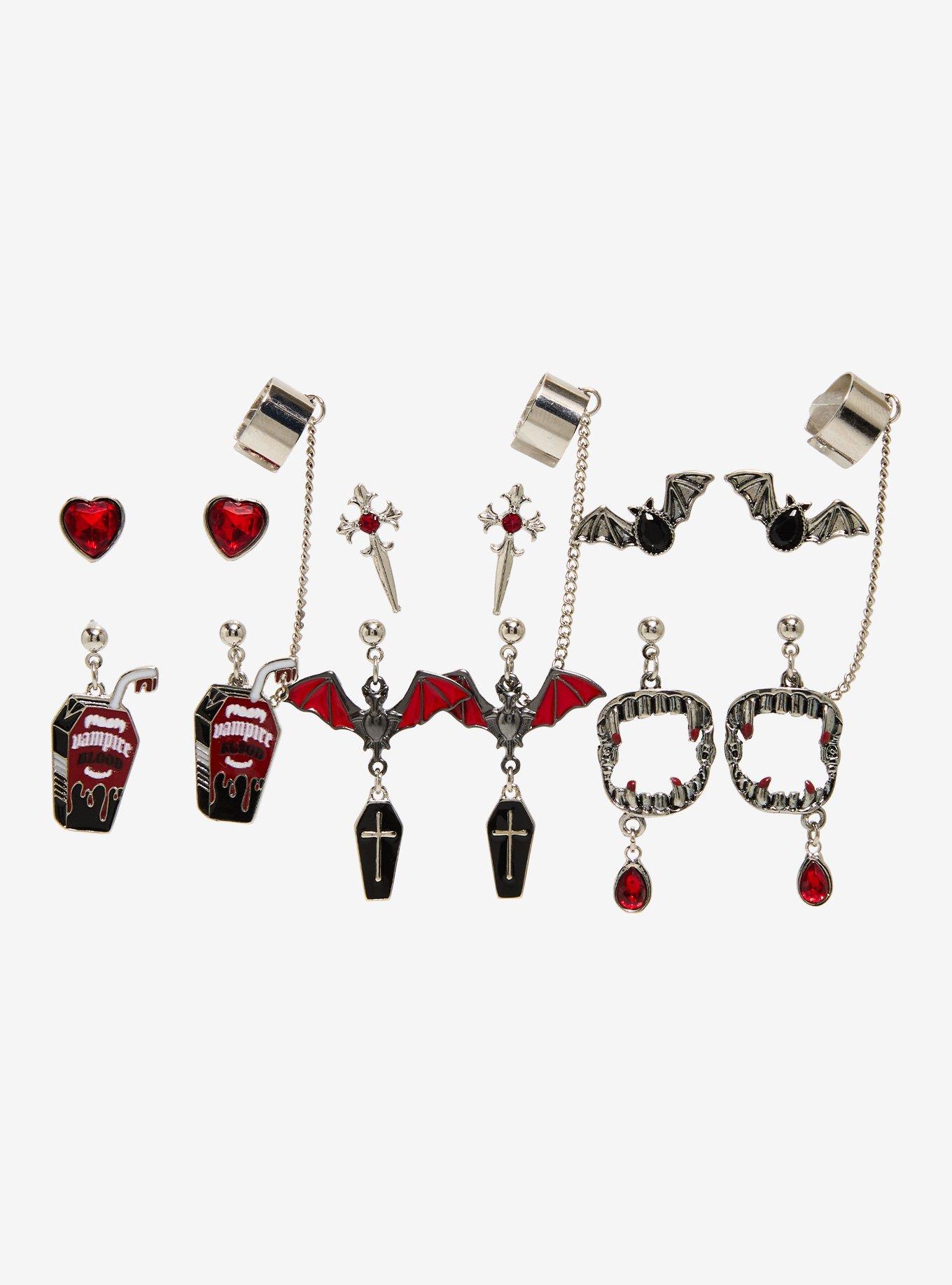 Vampire Blood Cuff Earring Set, , hi-res
