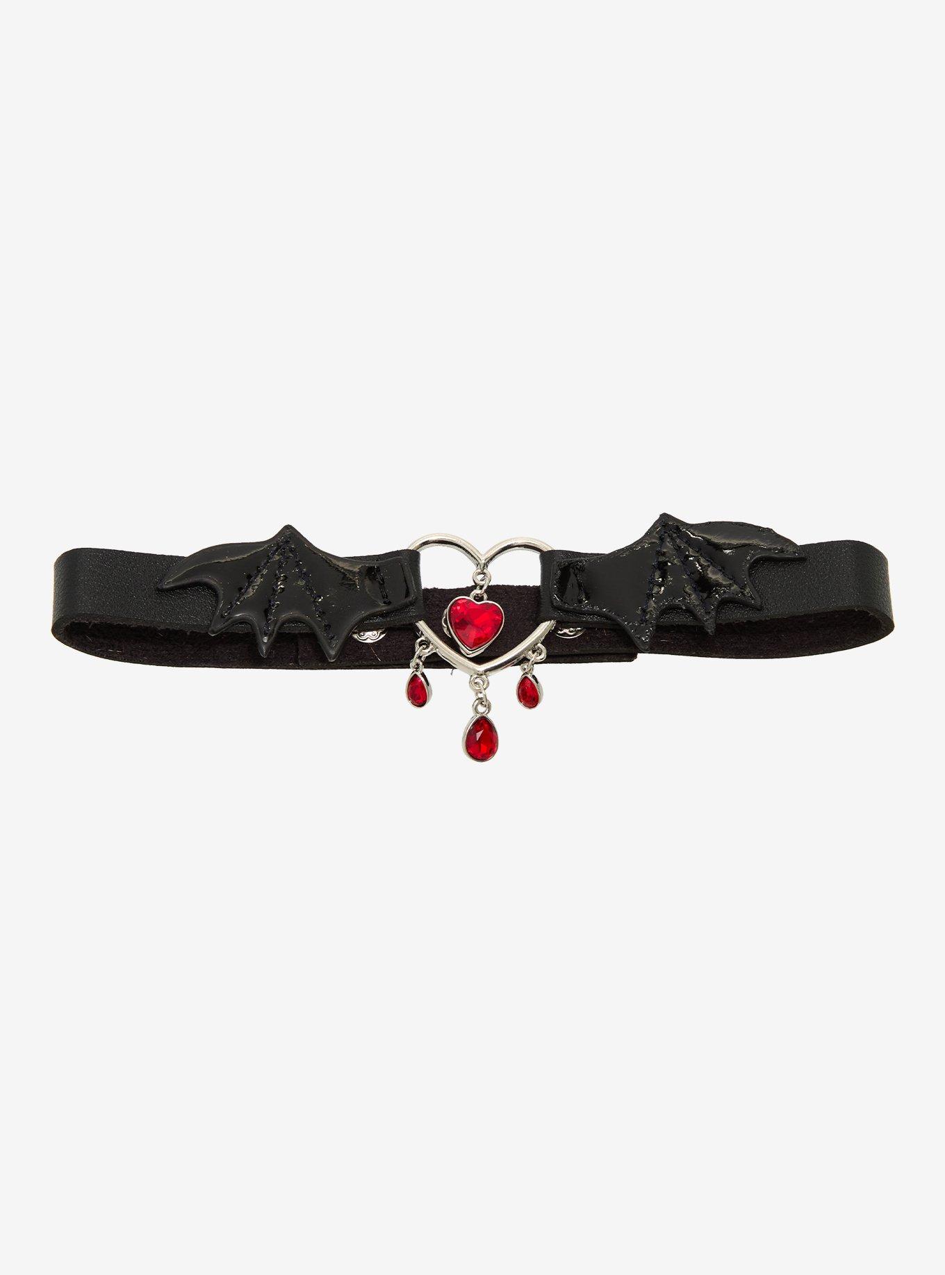 Heart Bat Wing Choker, , hi-res