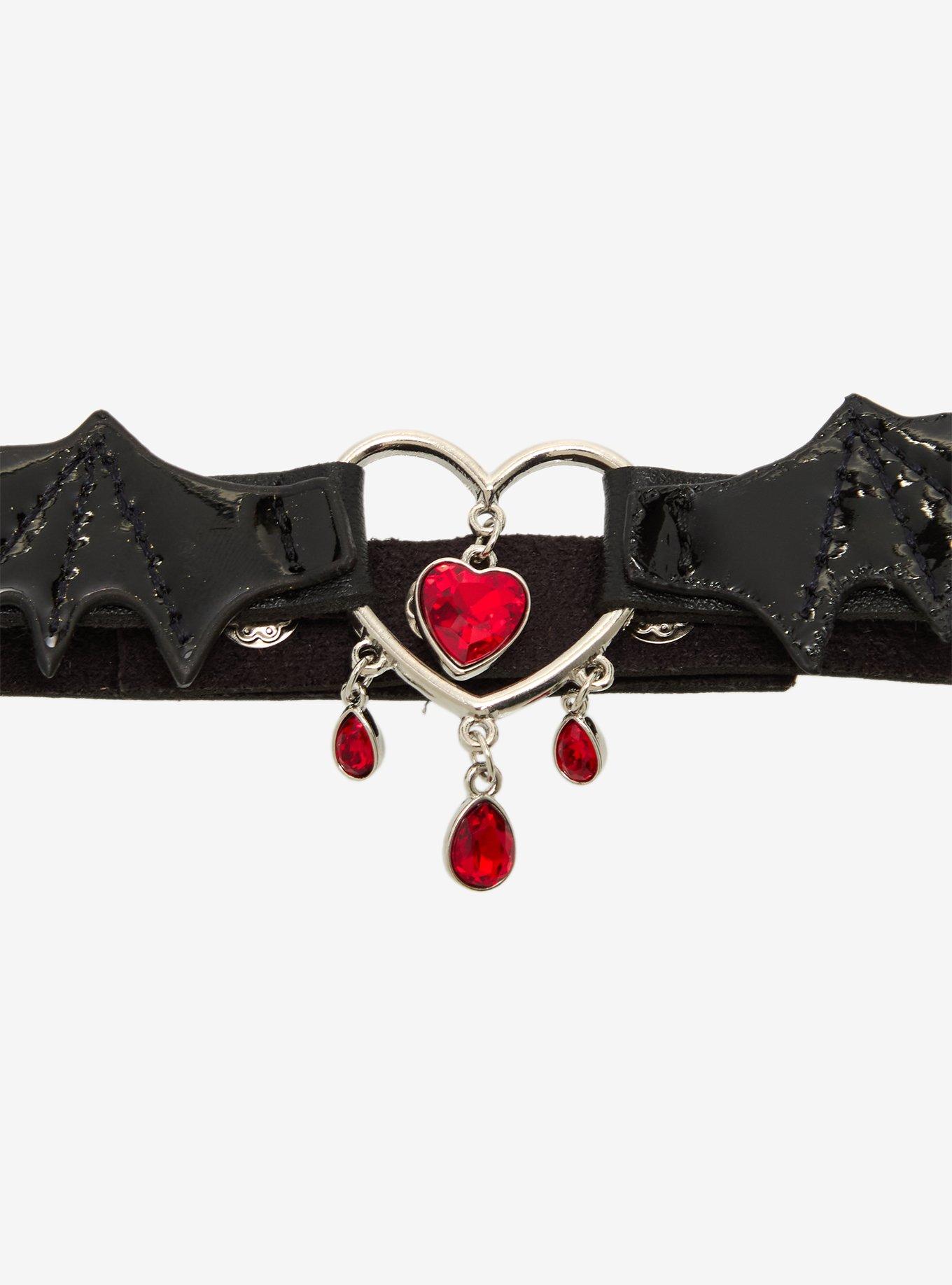 Heart Bat Wing Choker, , alternate