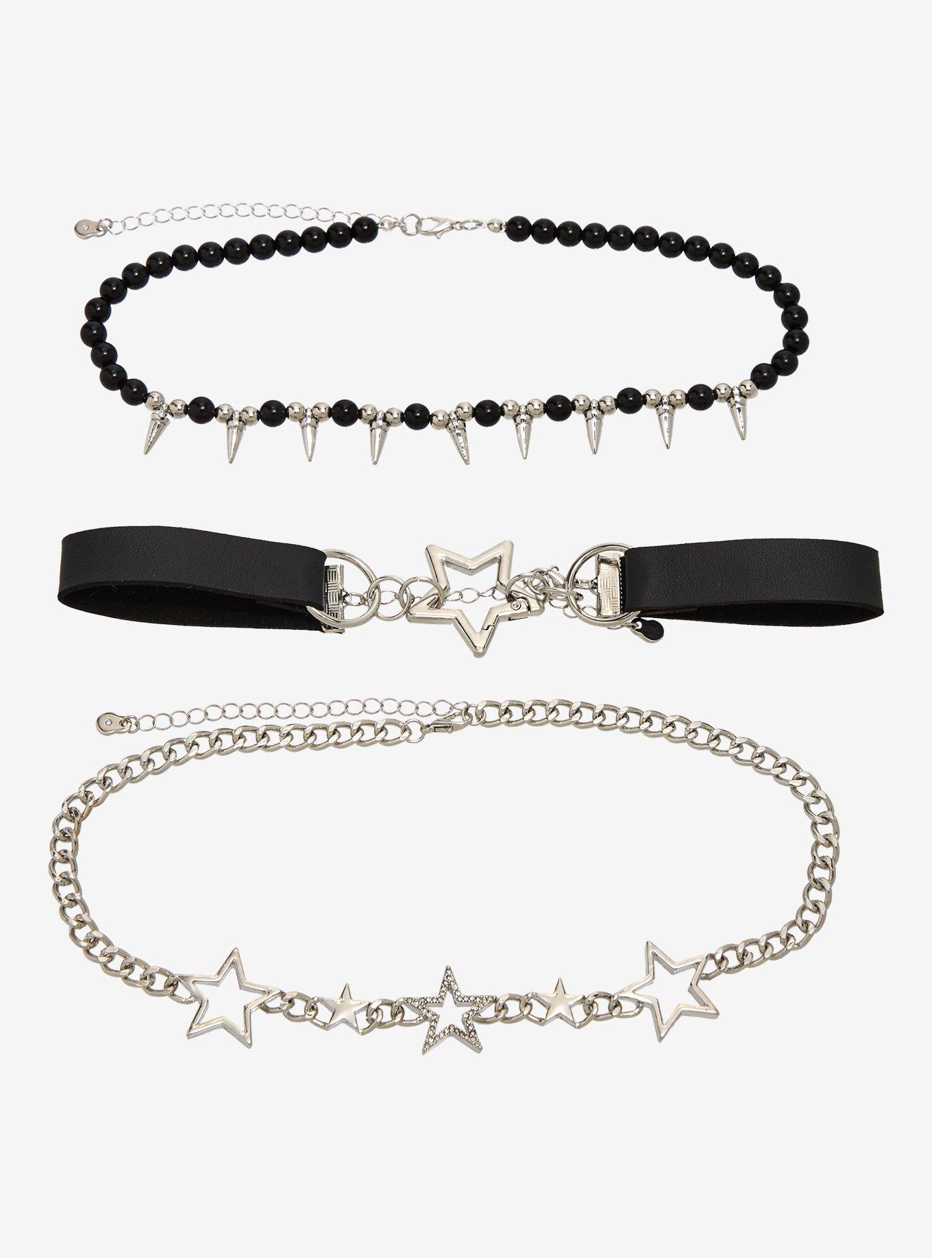 Star Chain Spike Choker Set, , hi-res