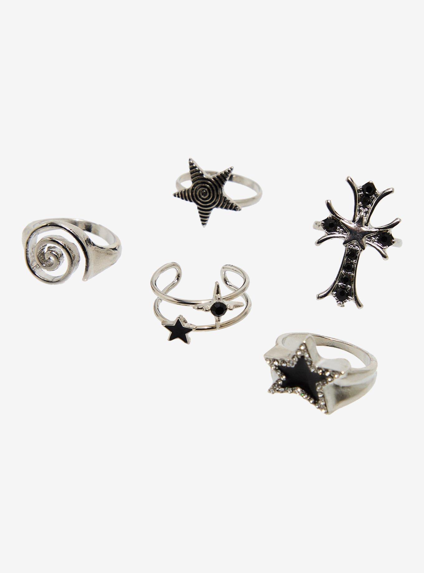 Spiral Star Cross Ring Set, , hi-res