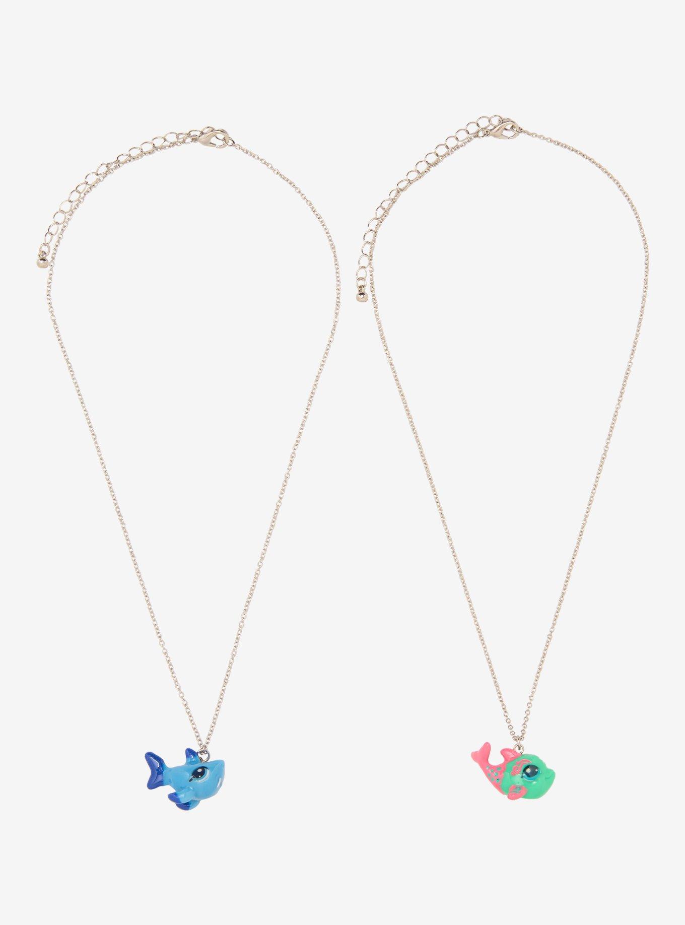 Littlest Pet Shop Shark & Dolphin Best Friend Necklace Set, , hi-res
