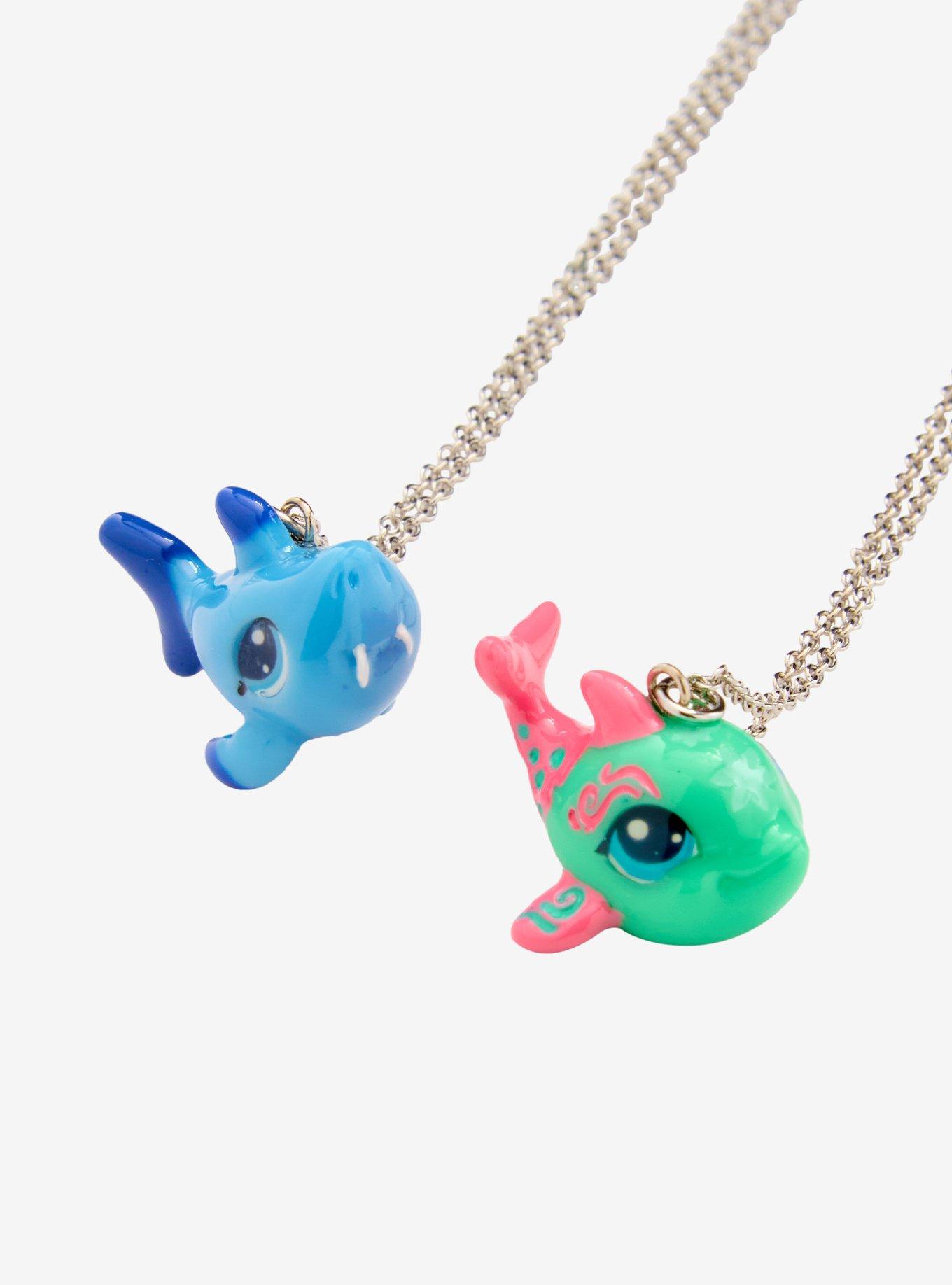 Littlest Pet Shop Shark & Dolphin Best Friend Necklace Set, , alternate