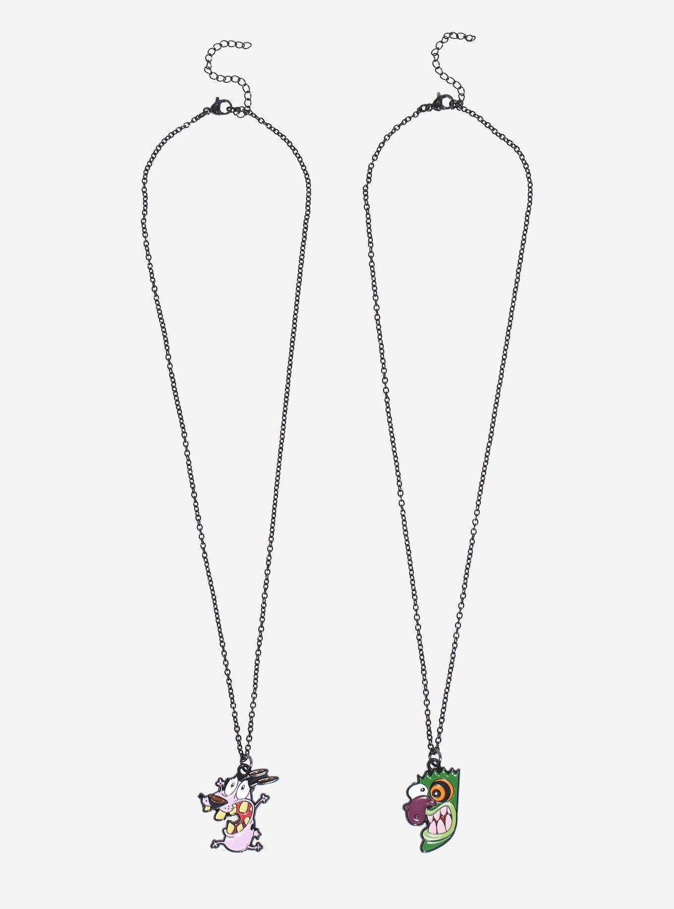 Courage The Cowardly Dog Eustace Mask & Courage Best Friend Necklace Set, , hi-res