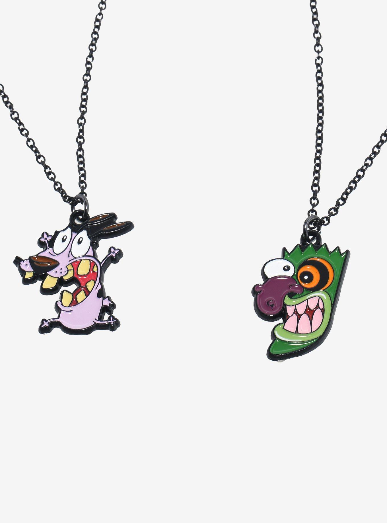 Courage The Cowardly Dog Eustace Mask & Courage Best Friend Necklace Set, , alternate