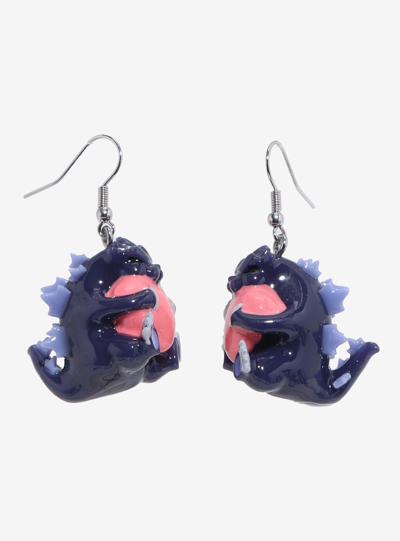 Godzilla Heart Figural Drop Earrings, , hi-res