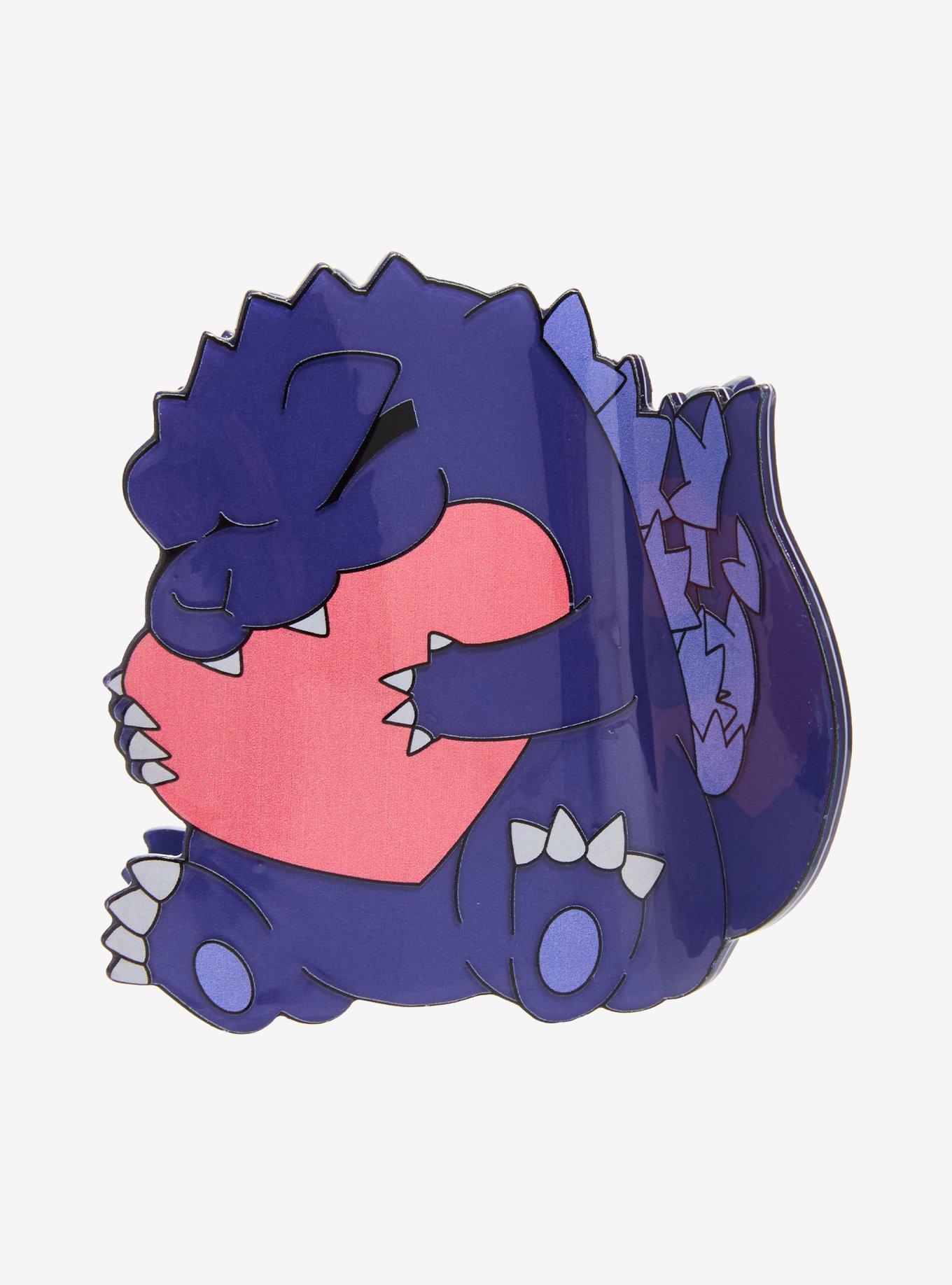 Godzilla Chibi Heart Hug Claw Hair Clip, , hi-res