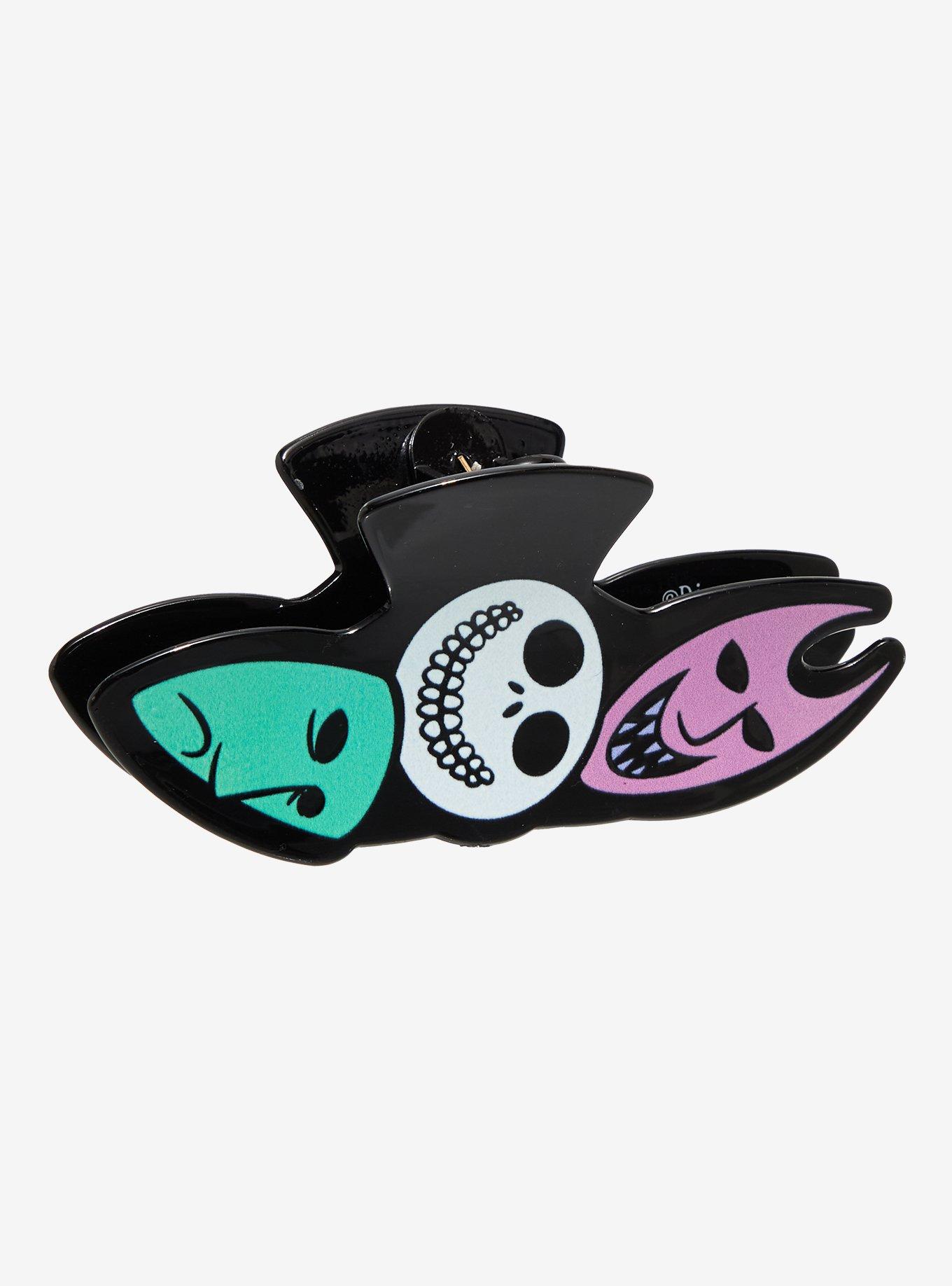 Disney The Nightmare Before Christmas Lock, Shock, & Barrel Masks Figural Claw Clip, , hi-res