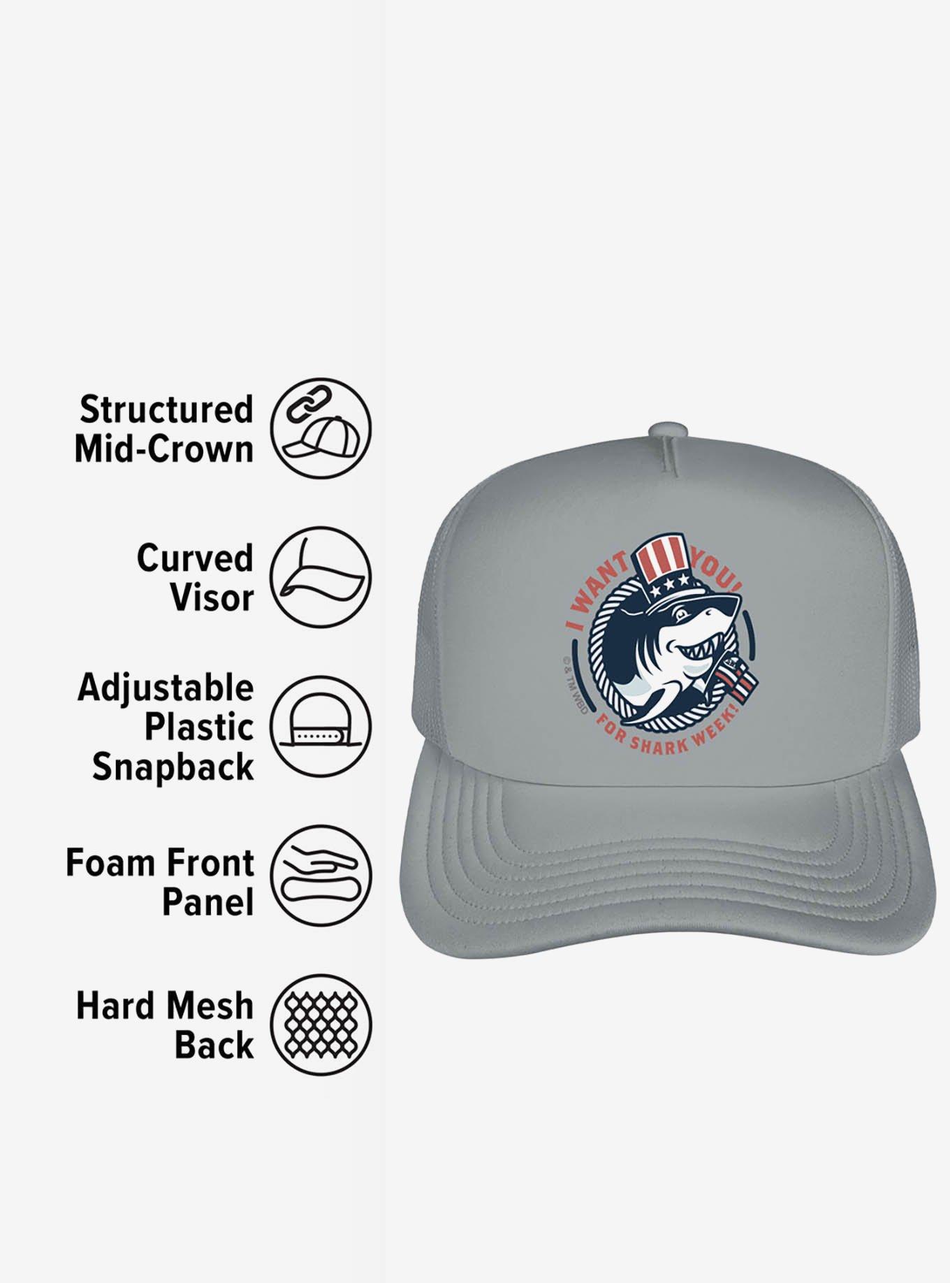 Shark Week: Television Series I Want You Foam Trucker Hat, , alternate