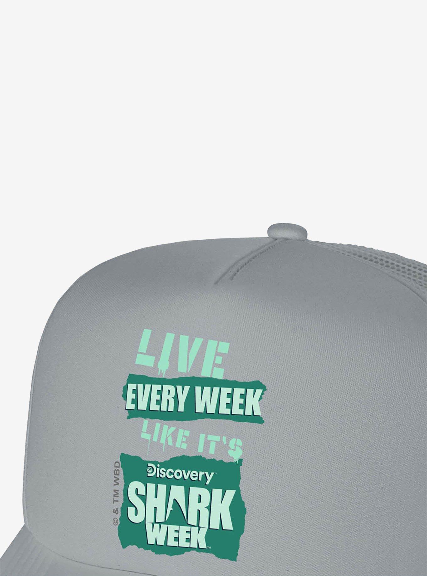 Shark Week: Television Series Live Every Week Foam Trucker Hat, , alternate