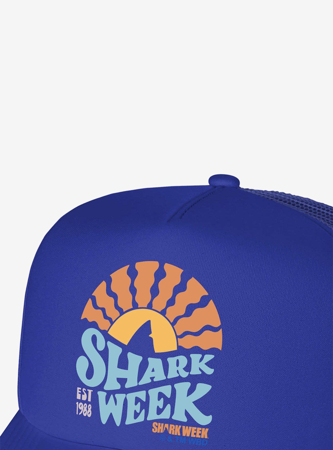 Shark Week: Television Series Lino Sunset Foam Trucker Hat, , alternate