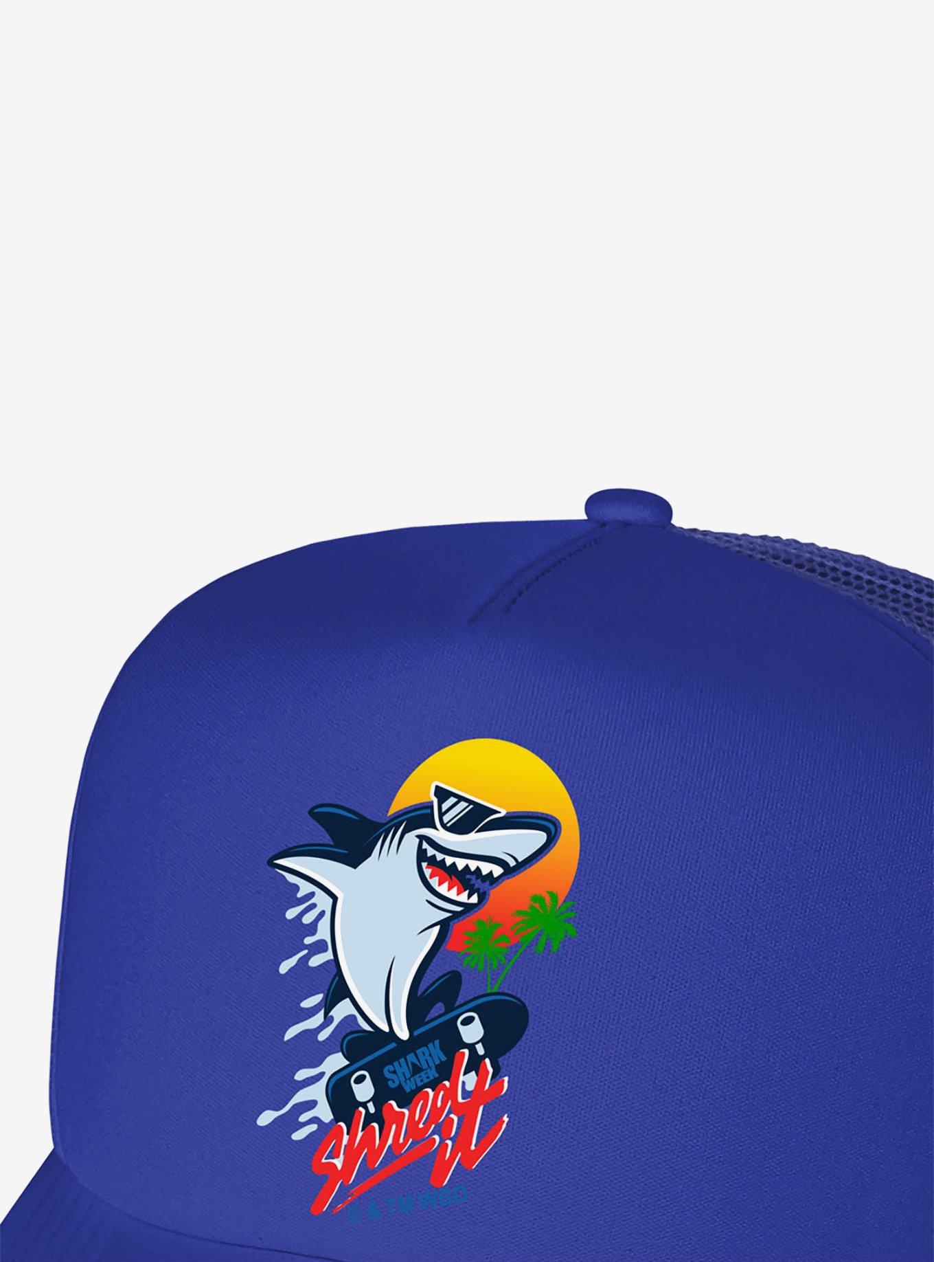 Shark Week: Television Series Skate Boarding Shark Foam Trucker Hat, , hi-res