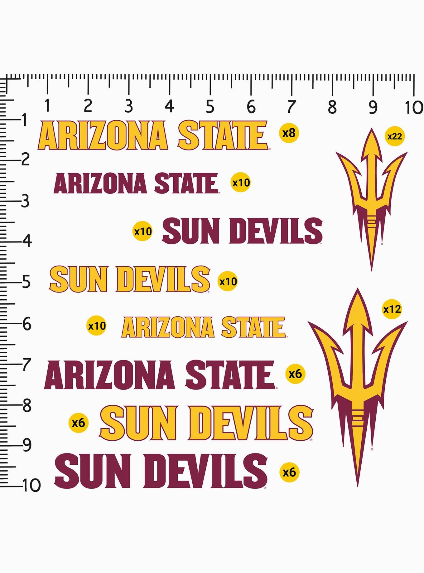 Arizona State University Sun Devils 100 Ct. Sticker Pack, , alternate