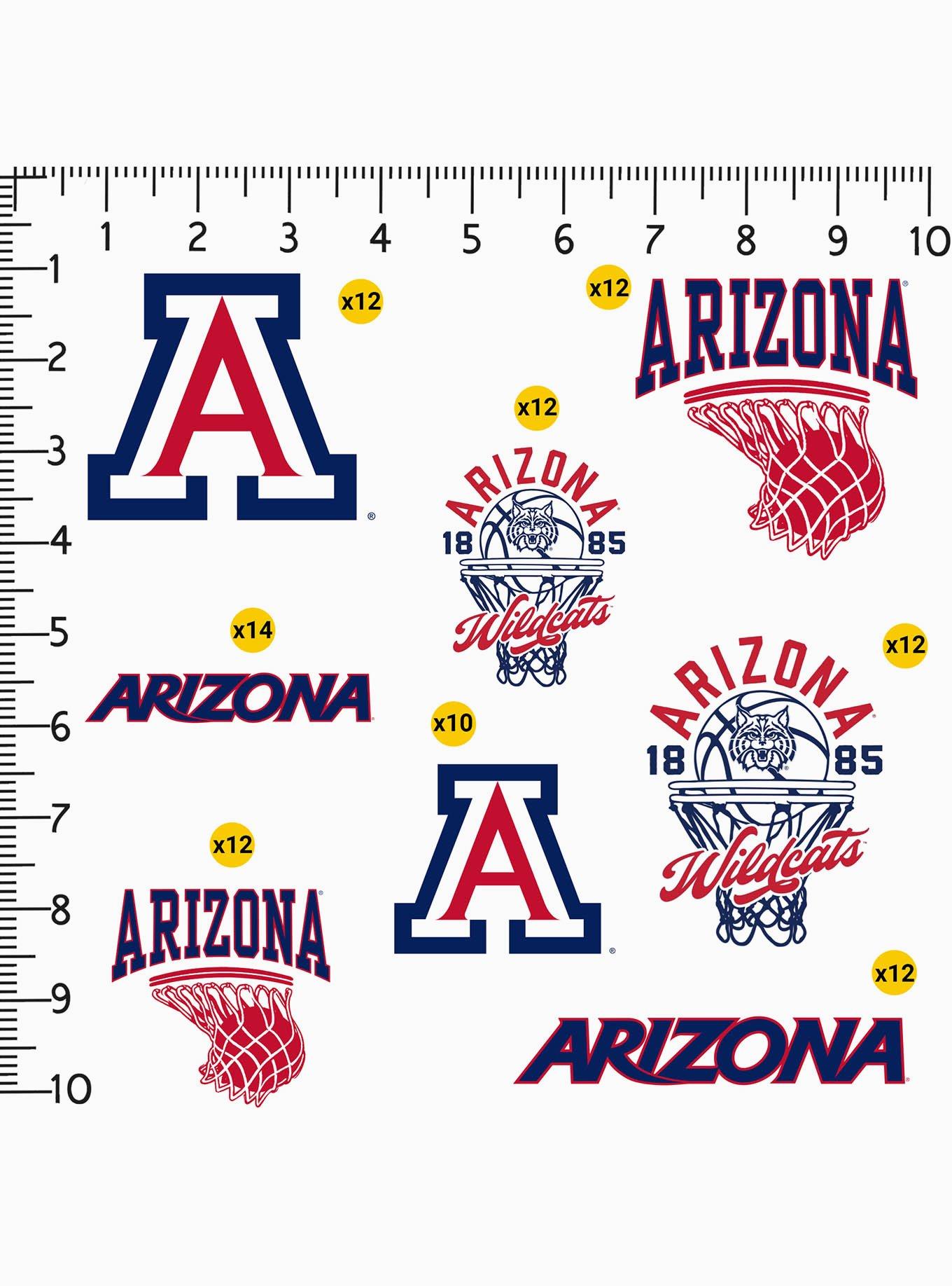 University Of Arizona Basketball 100 Ct. Sticker Pack, , alternate