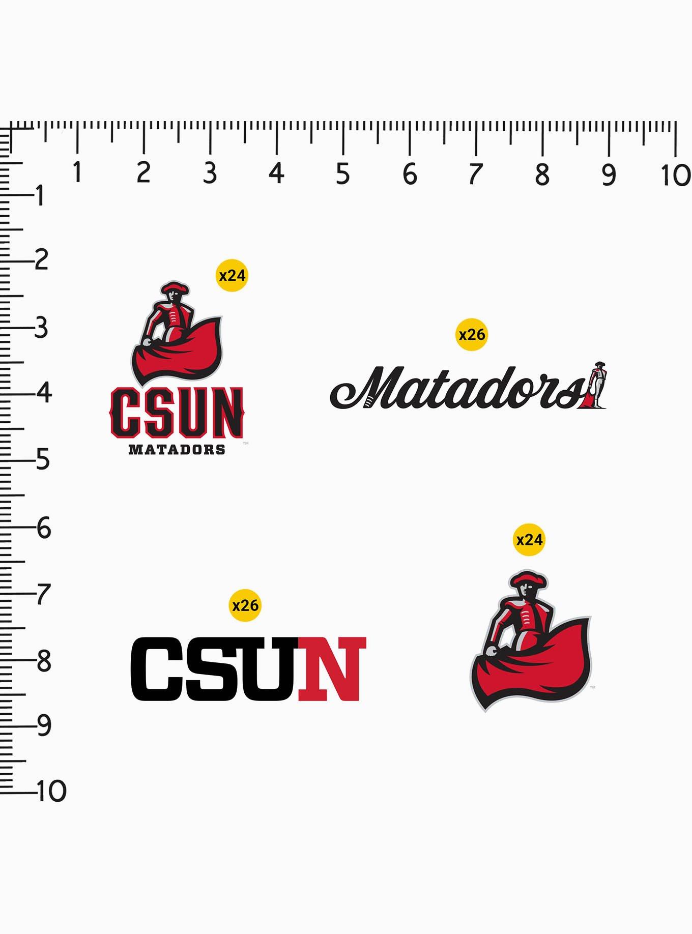 California State University Northridge CSUN Matadors 100 Ct. Sticker Pack, , alternate