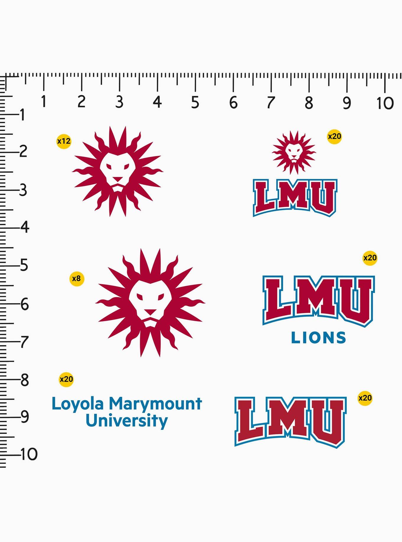 Loyola Marymount University Lions 100 Ct. Sticker Pack, , alternate