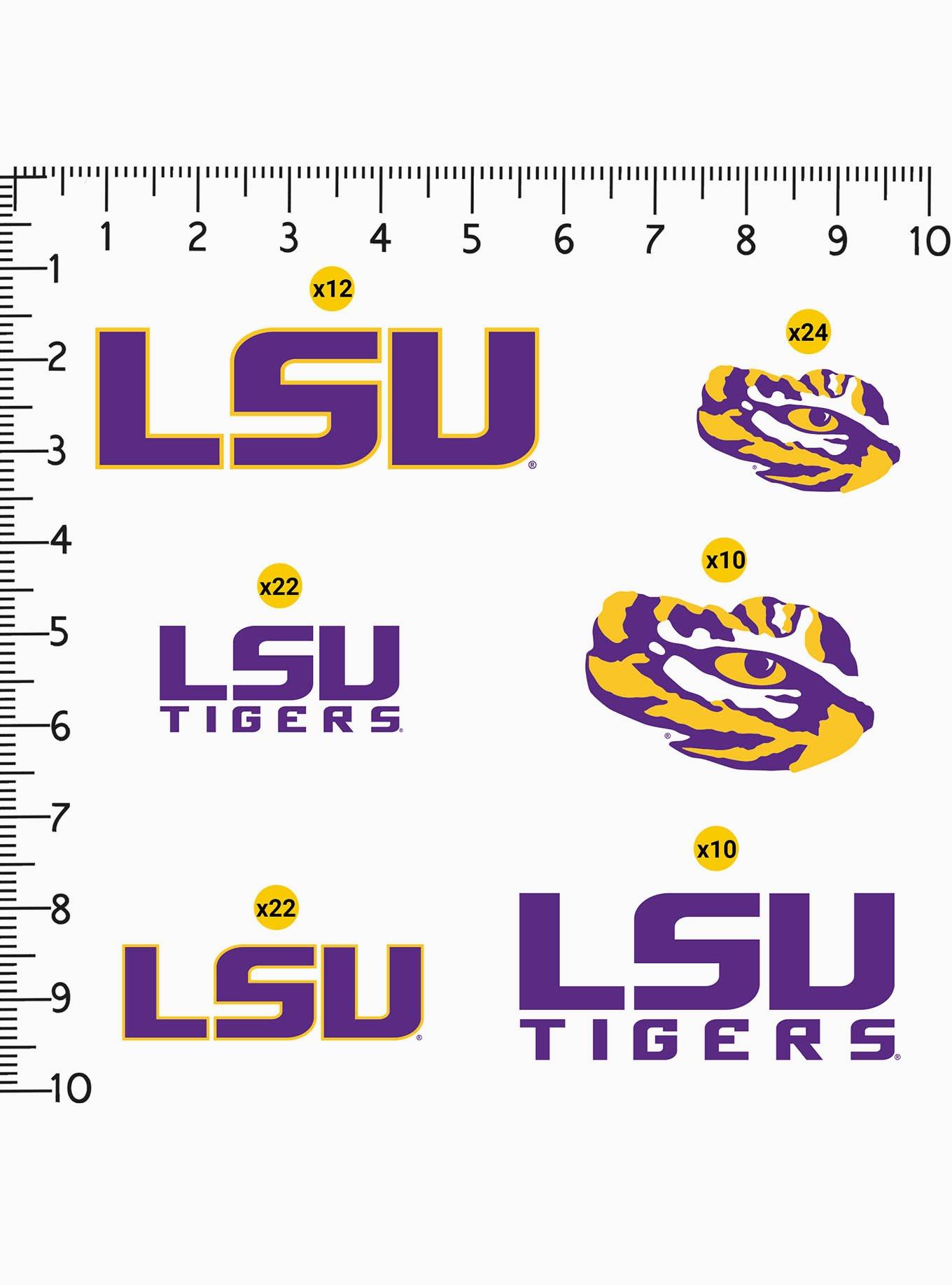Louisiana State University Tigers 100Ct. Sticker Pack, , alternate