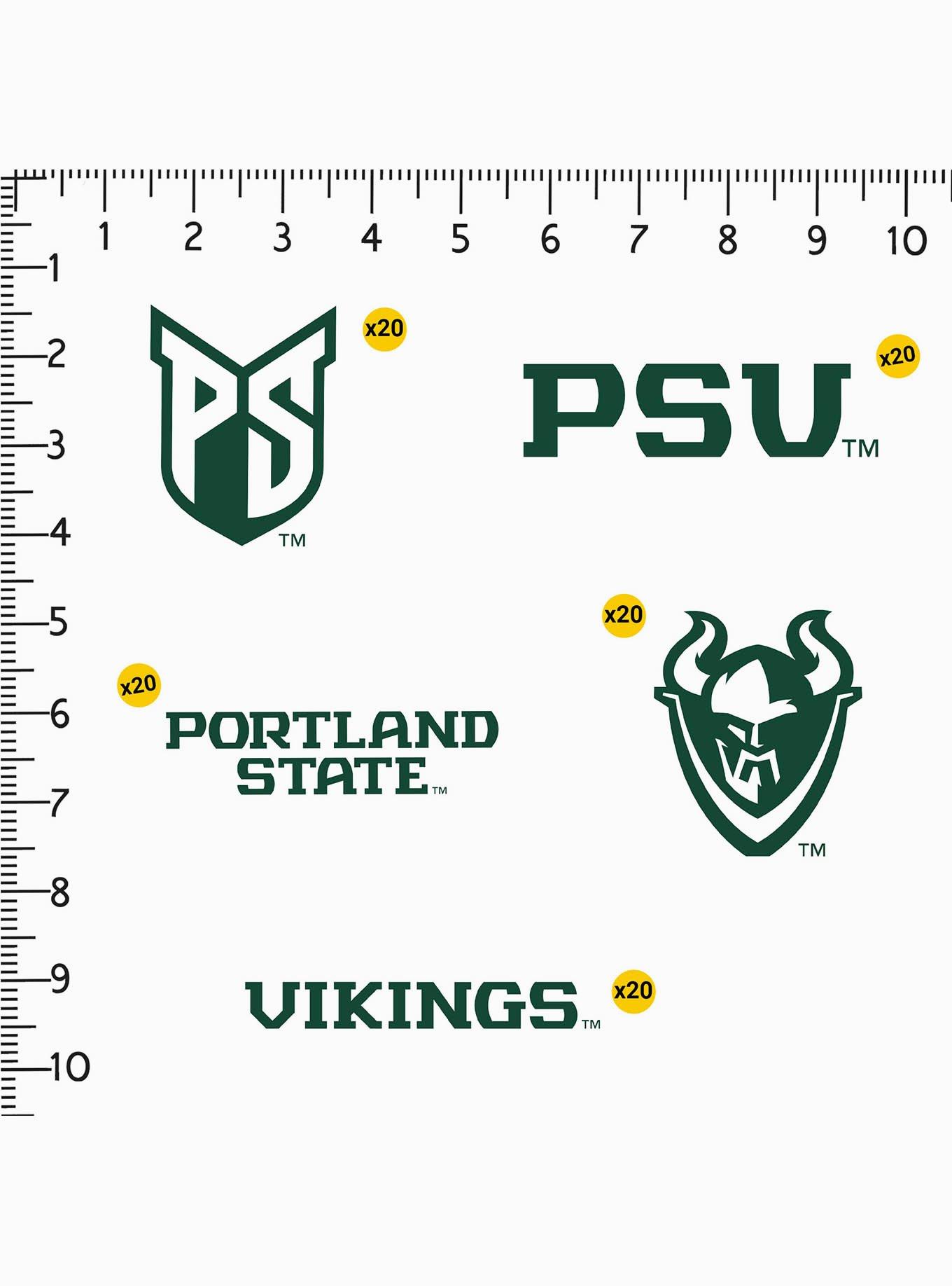 Portland State University Vikings 100 Ct. Sticker Pack, , alternate