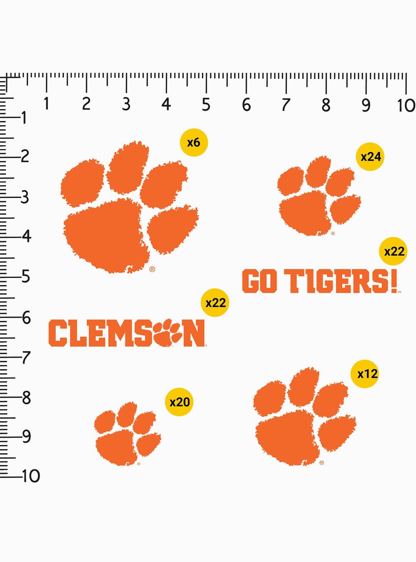 Clemson University Tigers 100 Ct. Sticker Pack, , alternate