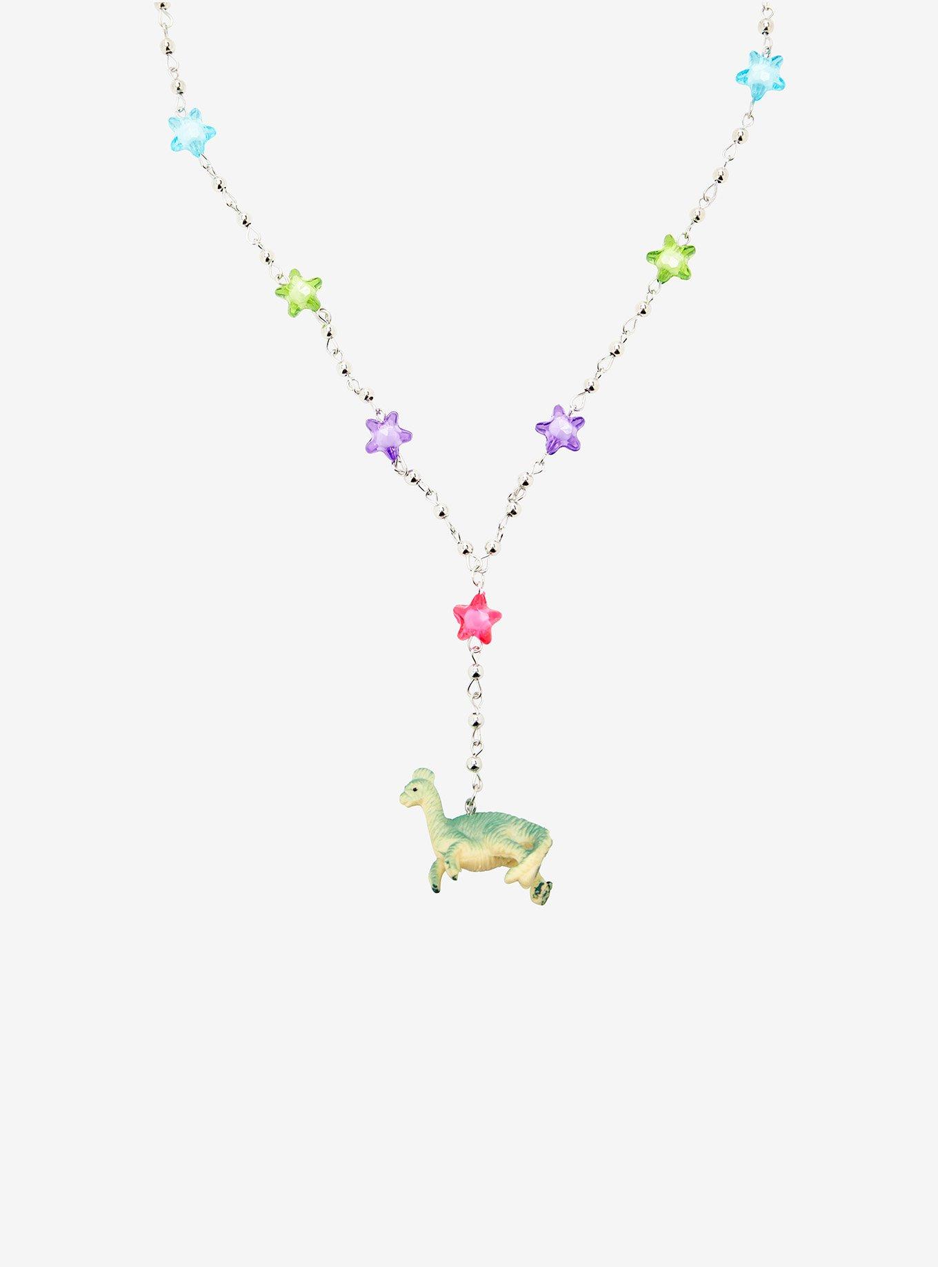 Dinosaur Star Rosary Necklace, , alternate