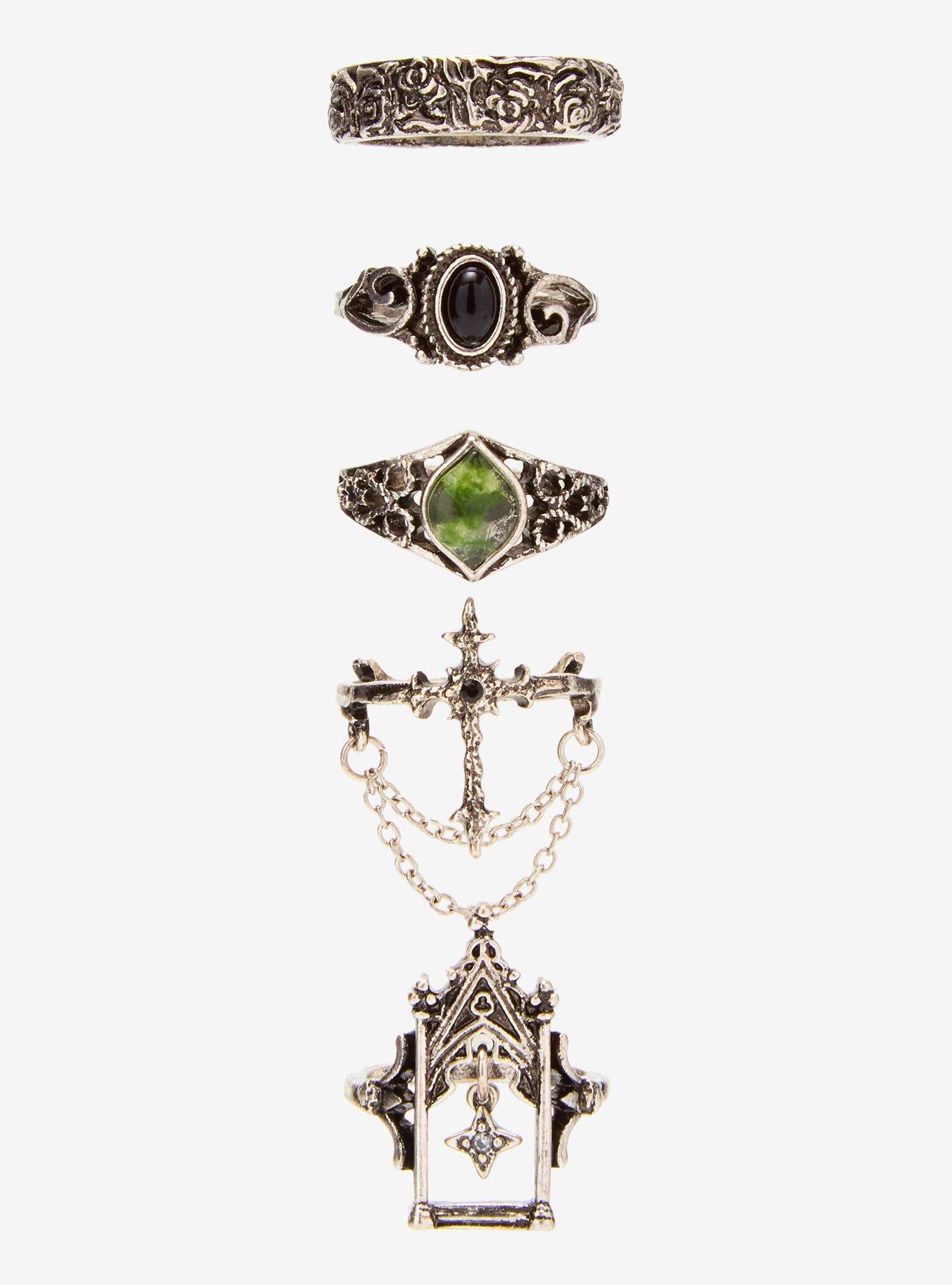 Thorn & Fable Grunge Castle Ring Set, , hi-res